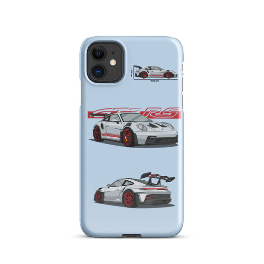 Porsche 911 GT3 RS snap case for iPhone® (Baby Blue)