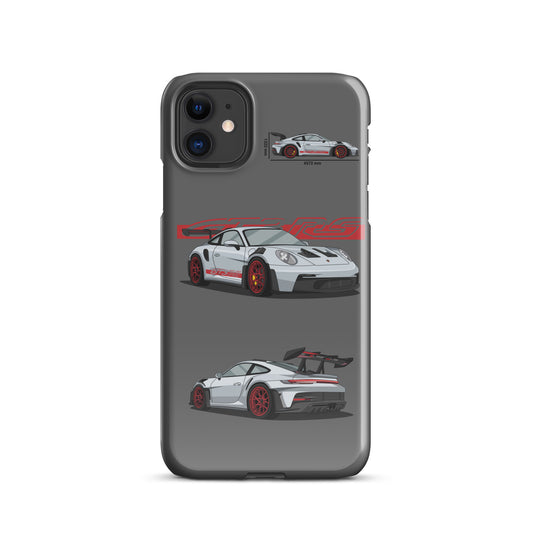 Porsche 911 GT3 RS snap case for iPhone® (Grey)