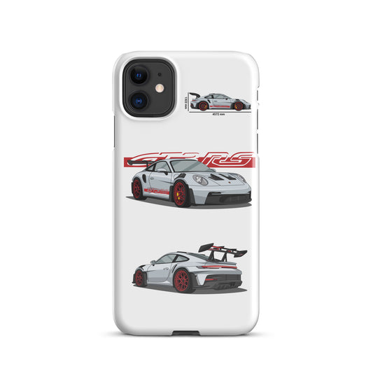 Porsche 911 GT3 RS snap case for iPhone® (White)