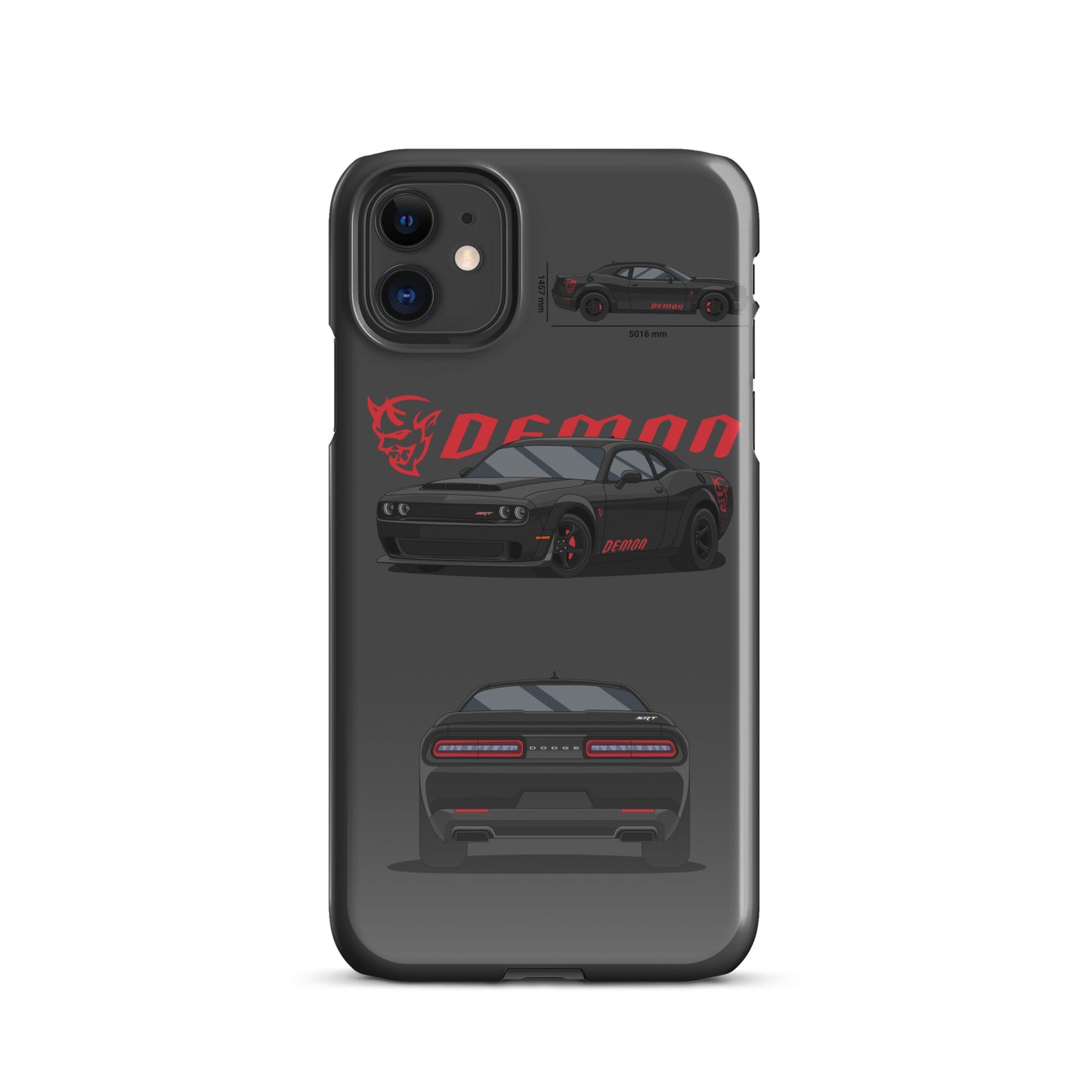 Dodge SRT Demon 170 snap case for iPhone® (Dark Grey)