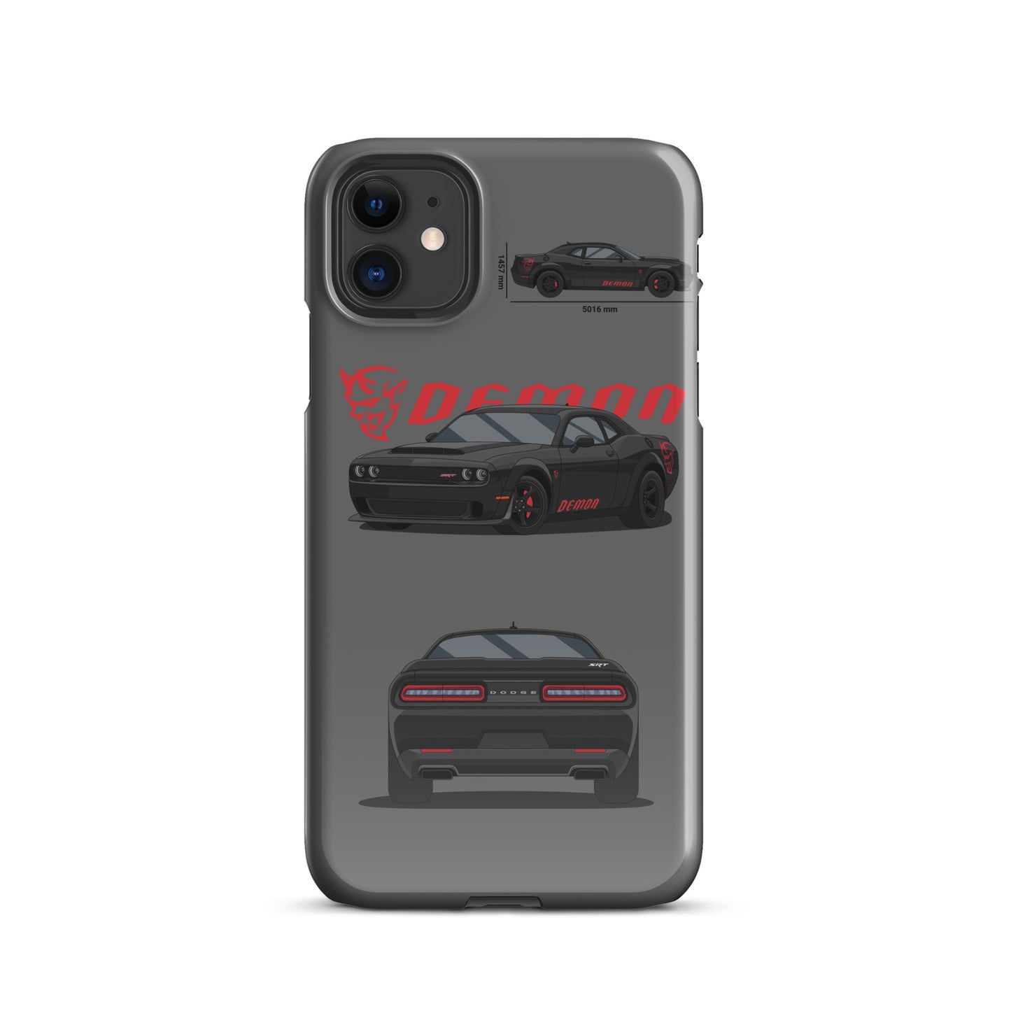 Dodge SRT Demon 170 snap case for iPhone® (Grey)