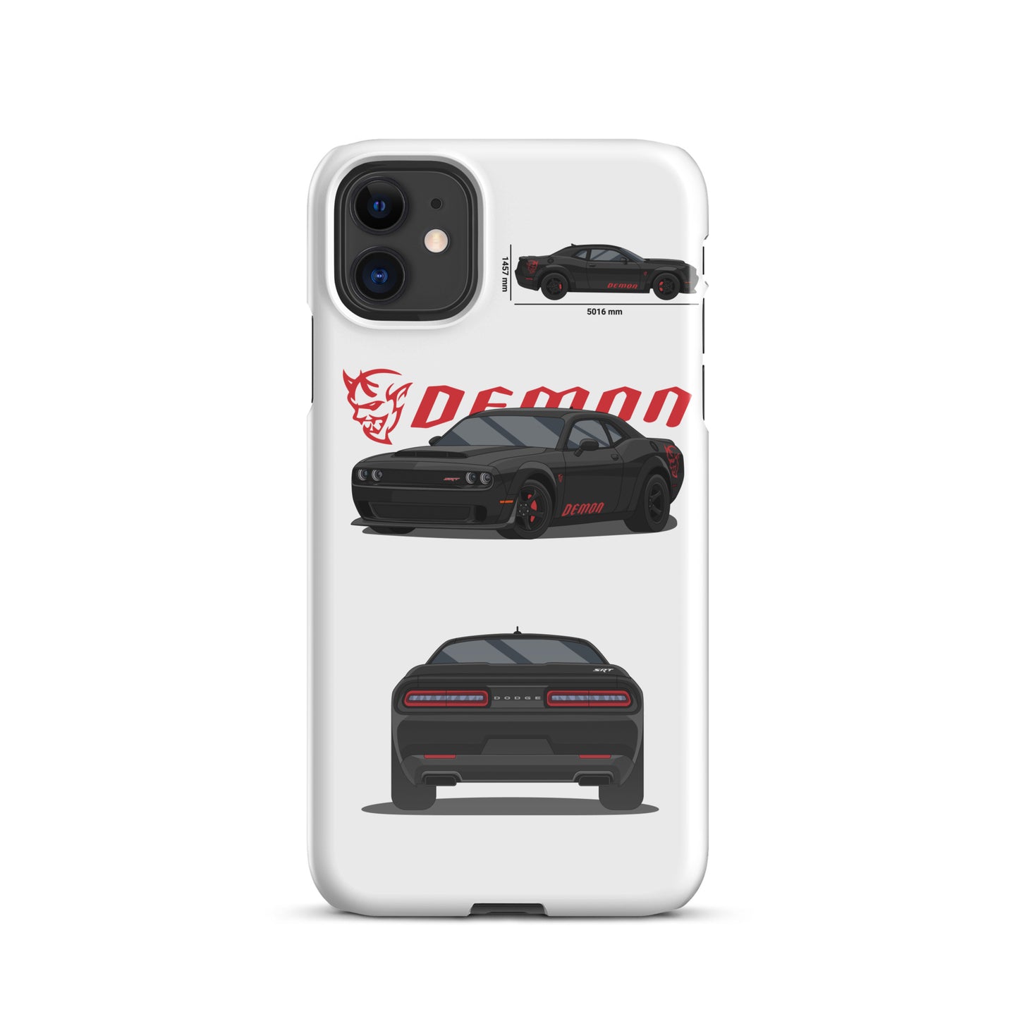 Dodge SRT Demon 170 snap case for iPhone® (White)