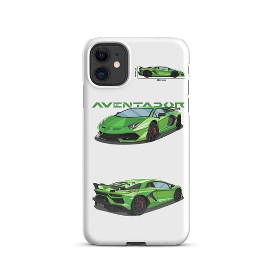 Lamborghini Aventador SVJ snap case for iPhone® (White)