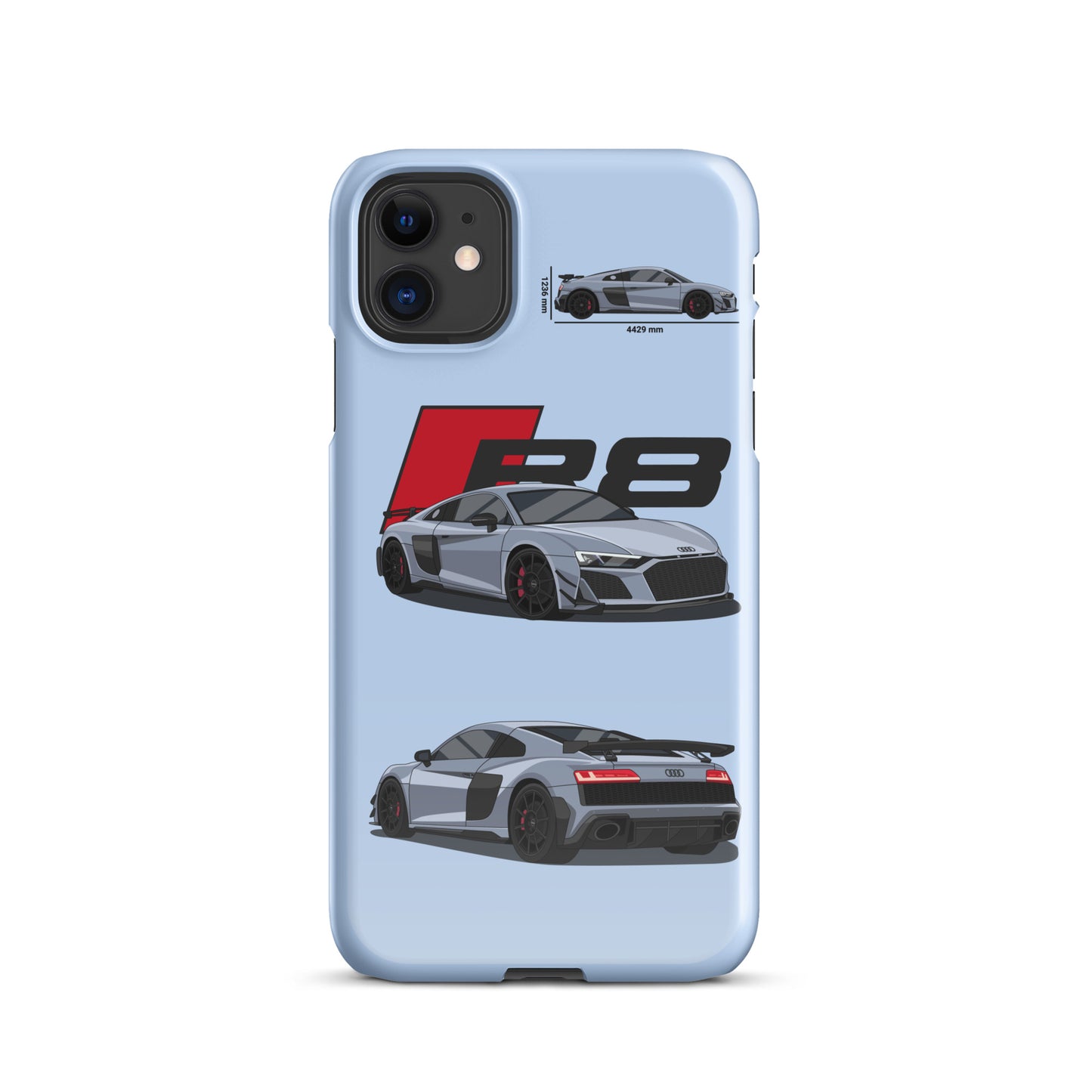 Audi R8 GT snap case for iPhone® (Baby Blue)