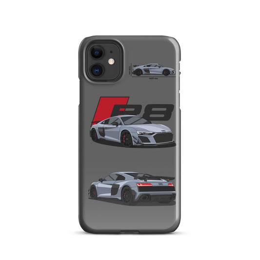 Audi R8 GT snap case for iPhone® (Grey)