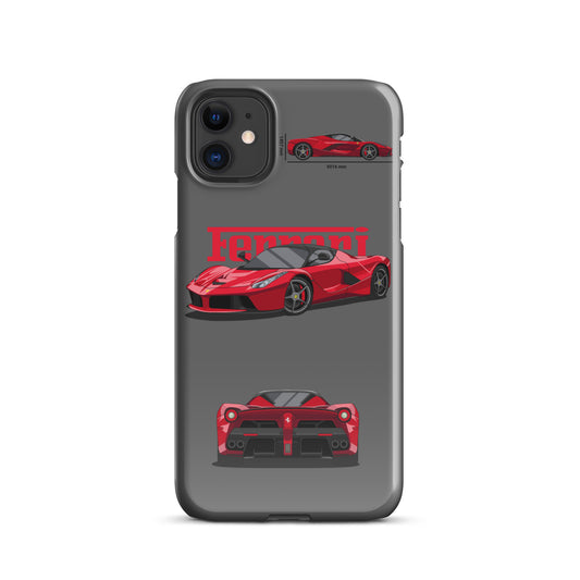 Ferrari LaFerrai Snap case for iPhone® (Grey)