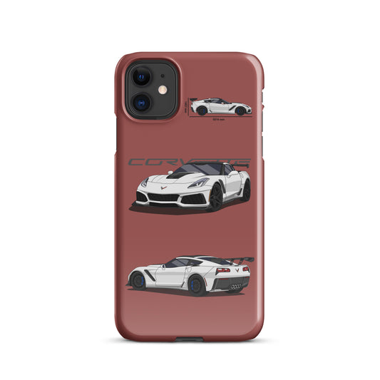 Corvette C7 ZR1 Snap case for iPhone® (Garnet)