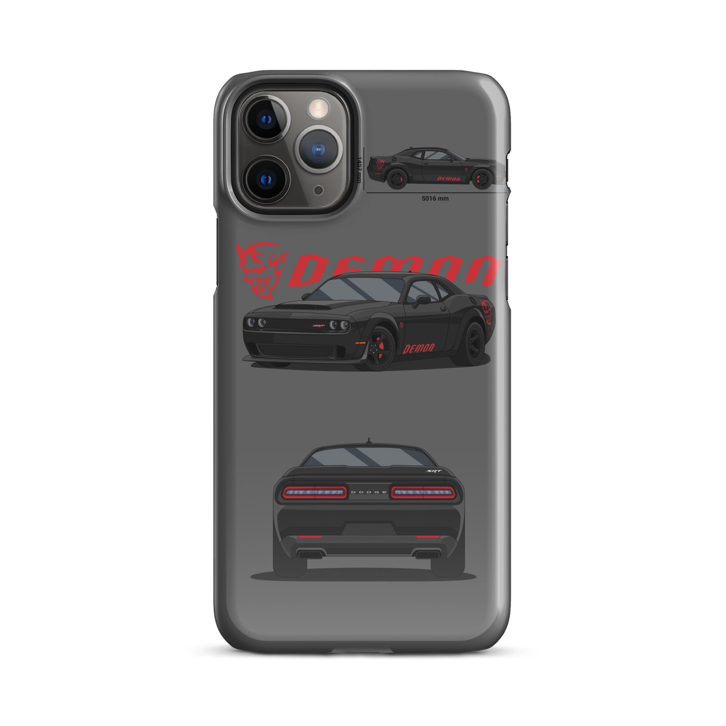 Dodge SRT Demon 170 snap case for iPhone® (Grey)