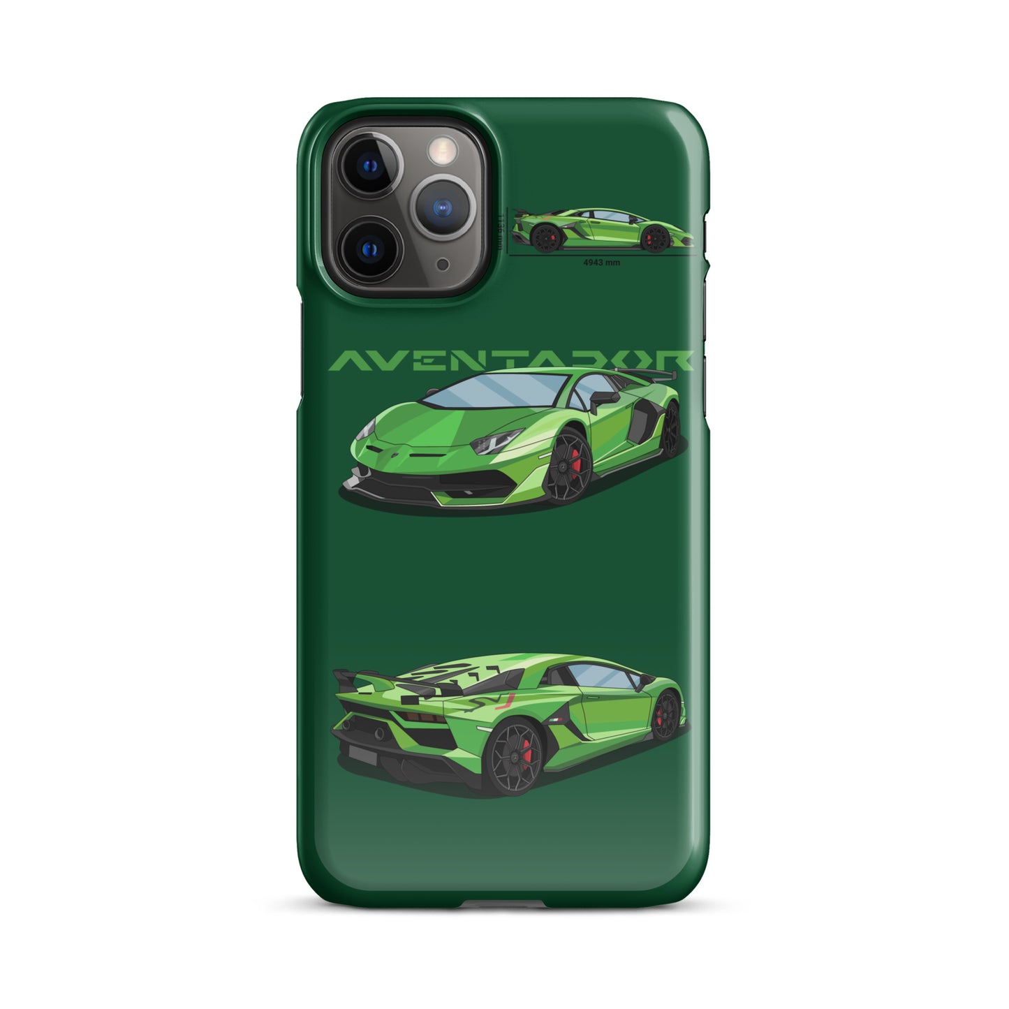 Lamborghini Aventador SVJ snap case for iPhone® (Green)