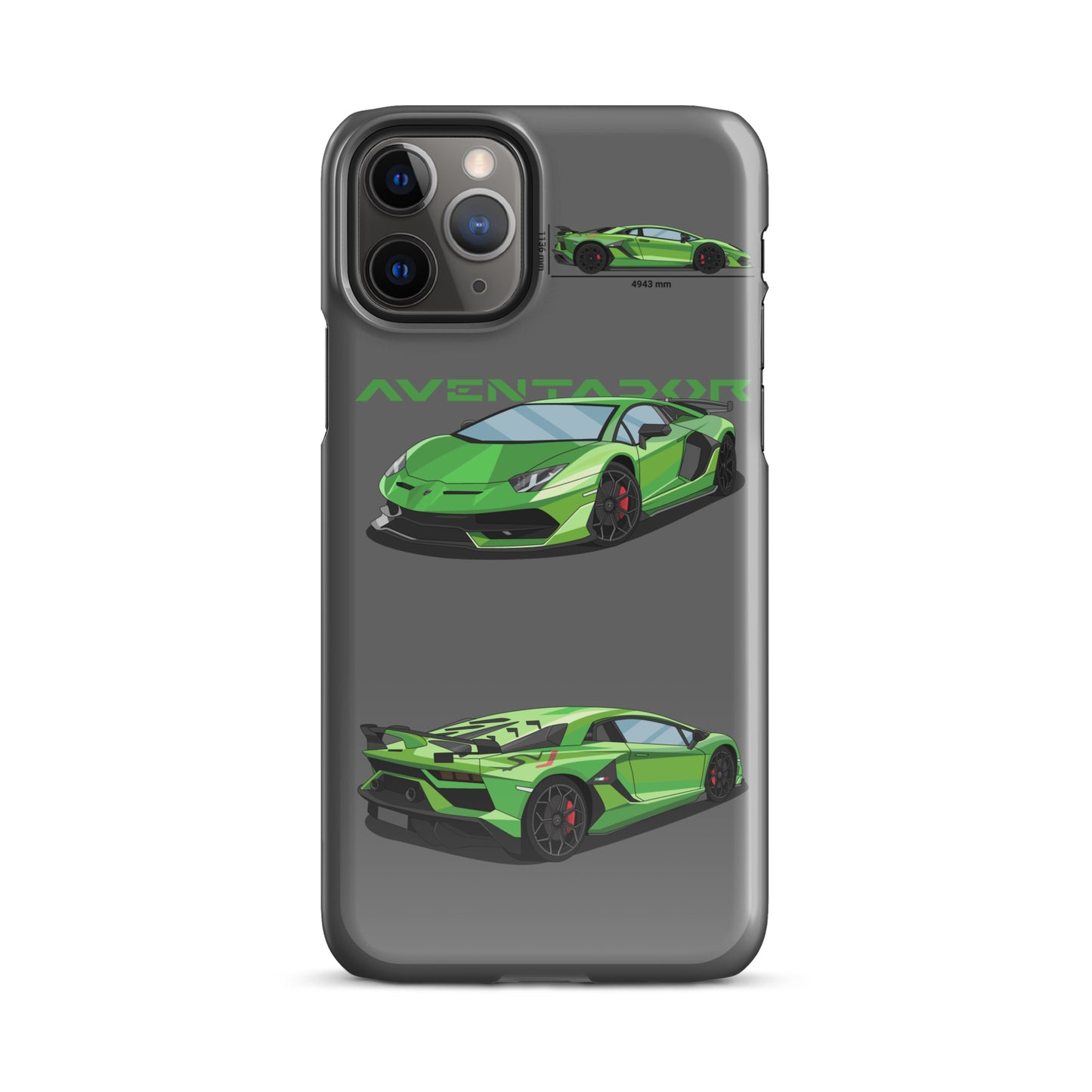 Lamborghini Aventador SVJ snap case for iPhone® (Grey)