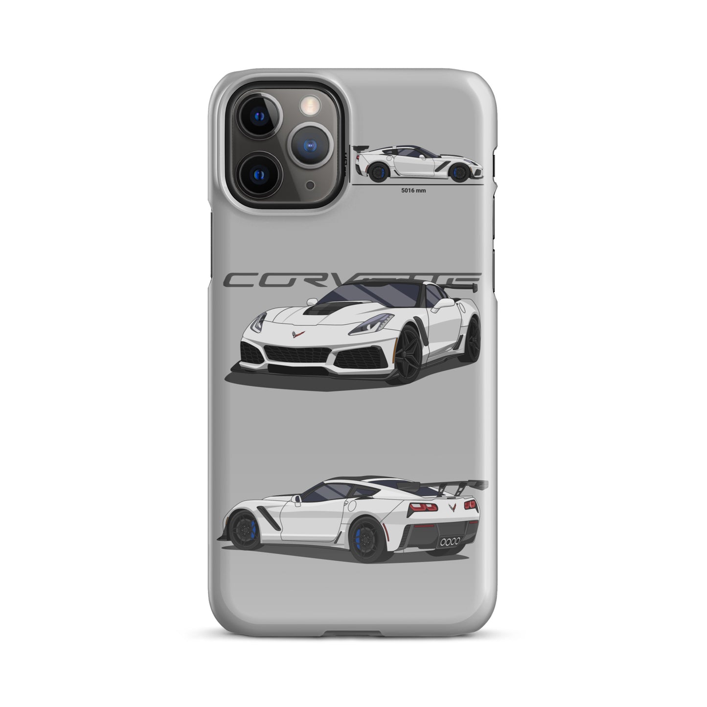 Corvette C7 ZR1 Snap case for iPhone® (Light Grey)