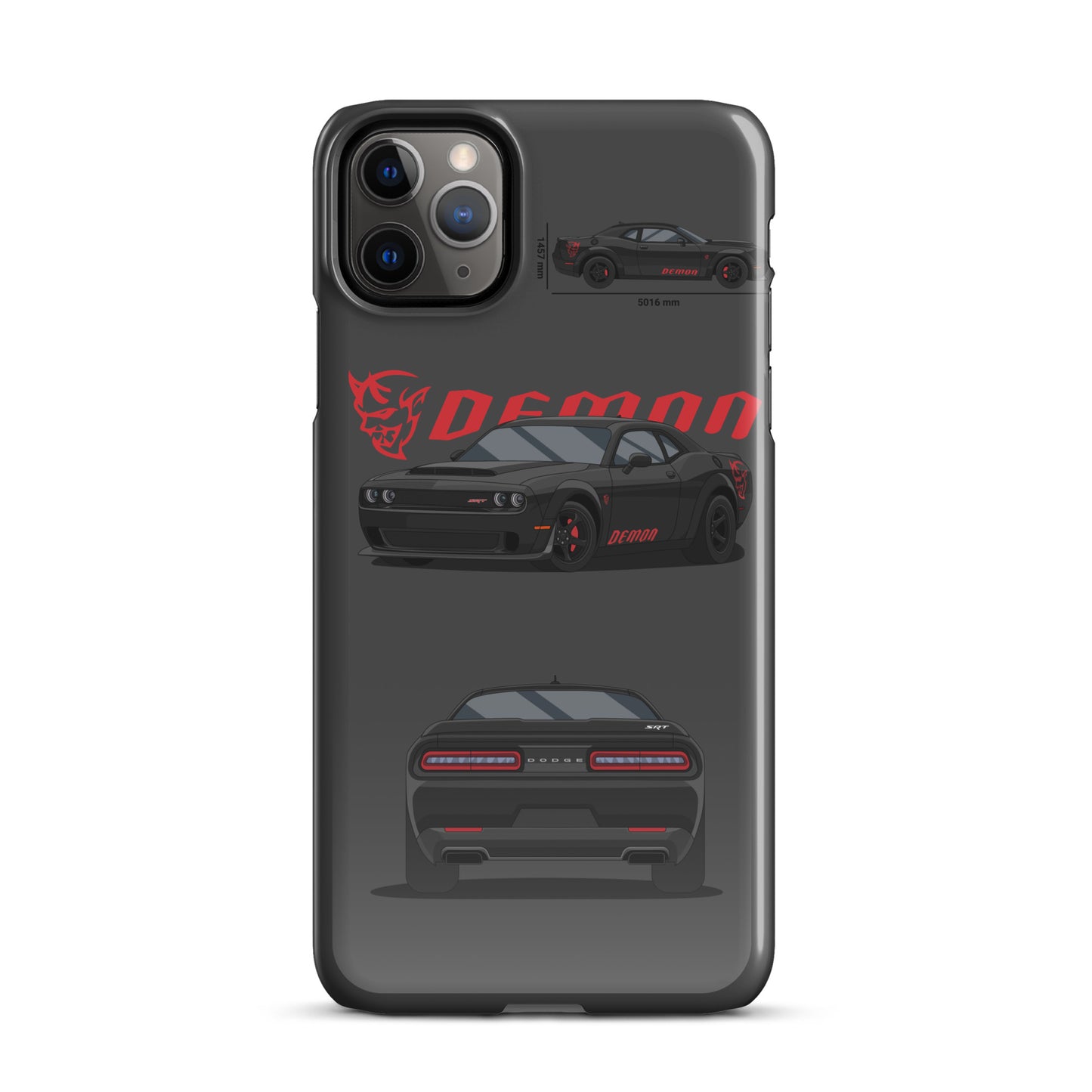 Dodge SRT Demon 170 snap case for iPhone® (Dark Grey)