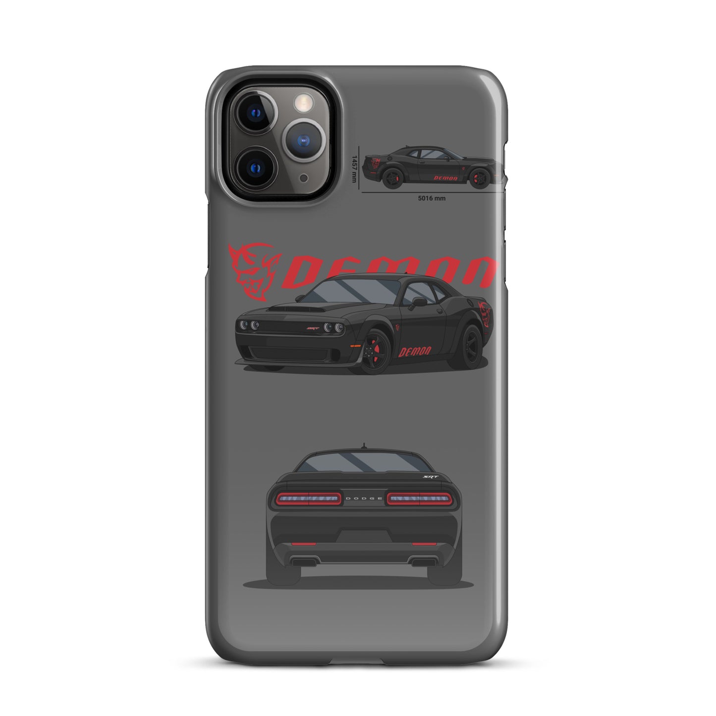 Dodge SRT Demon 170 snap case for iPhone® (Grey)