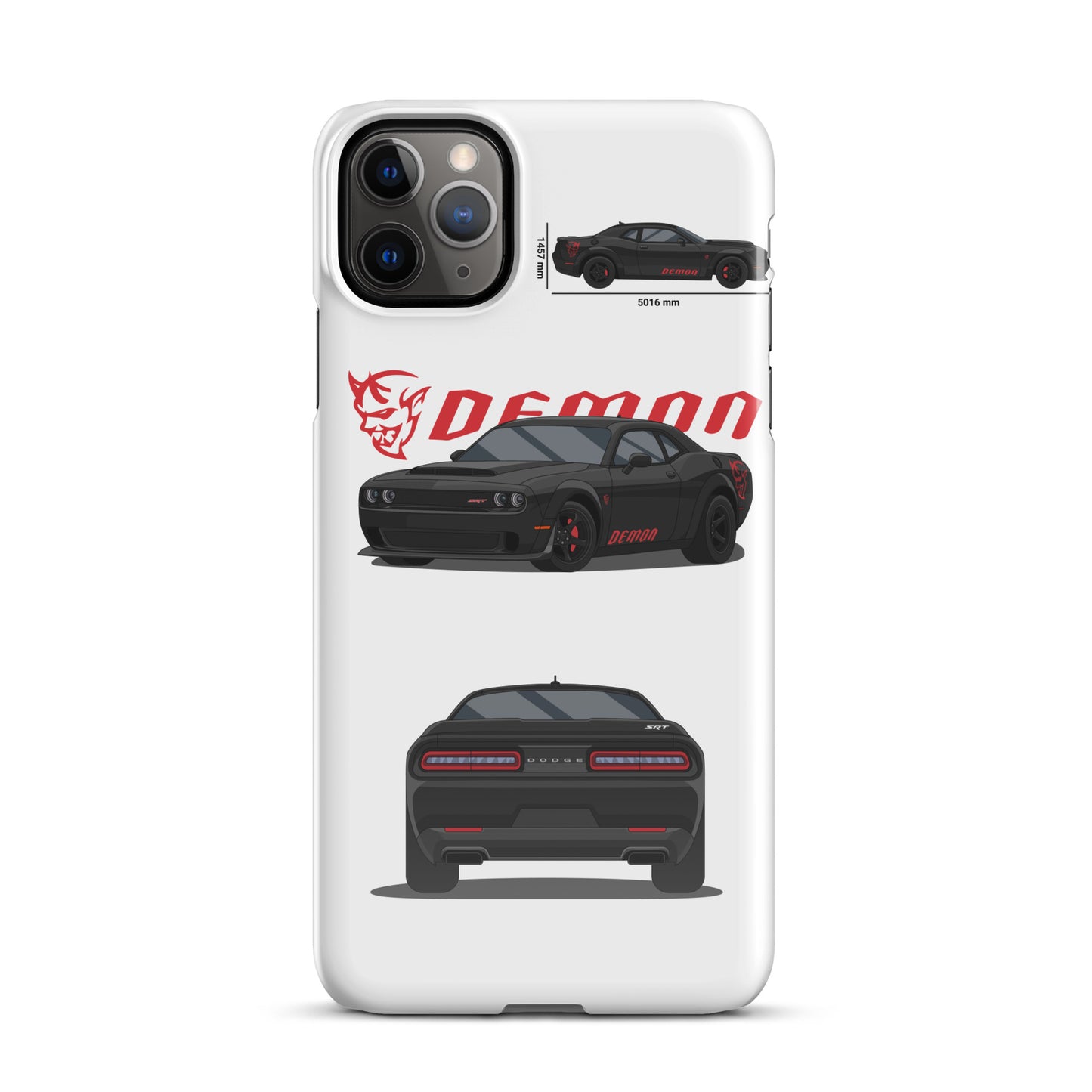 Dodge SRT Demon 170 snap case for iPhone® (White)