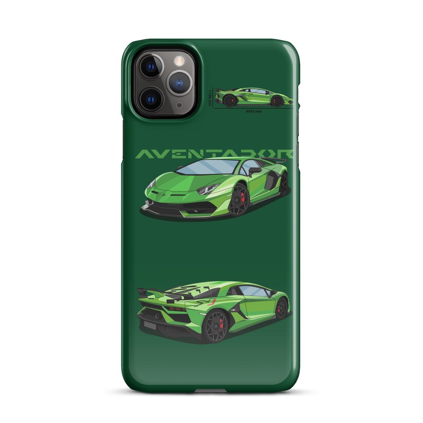 Lamborghini Aventador SVJ snap case for iPhone® (Green)