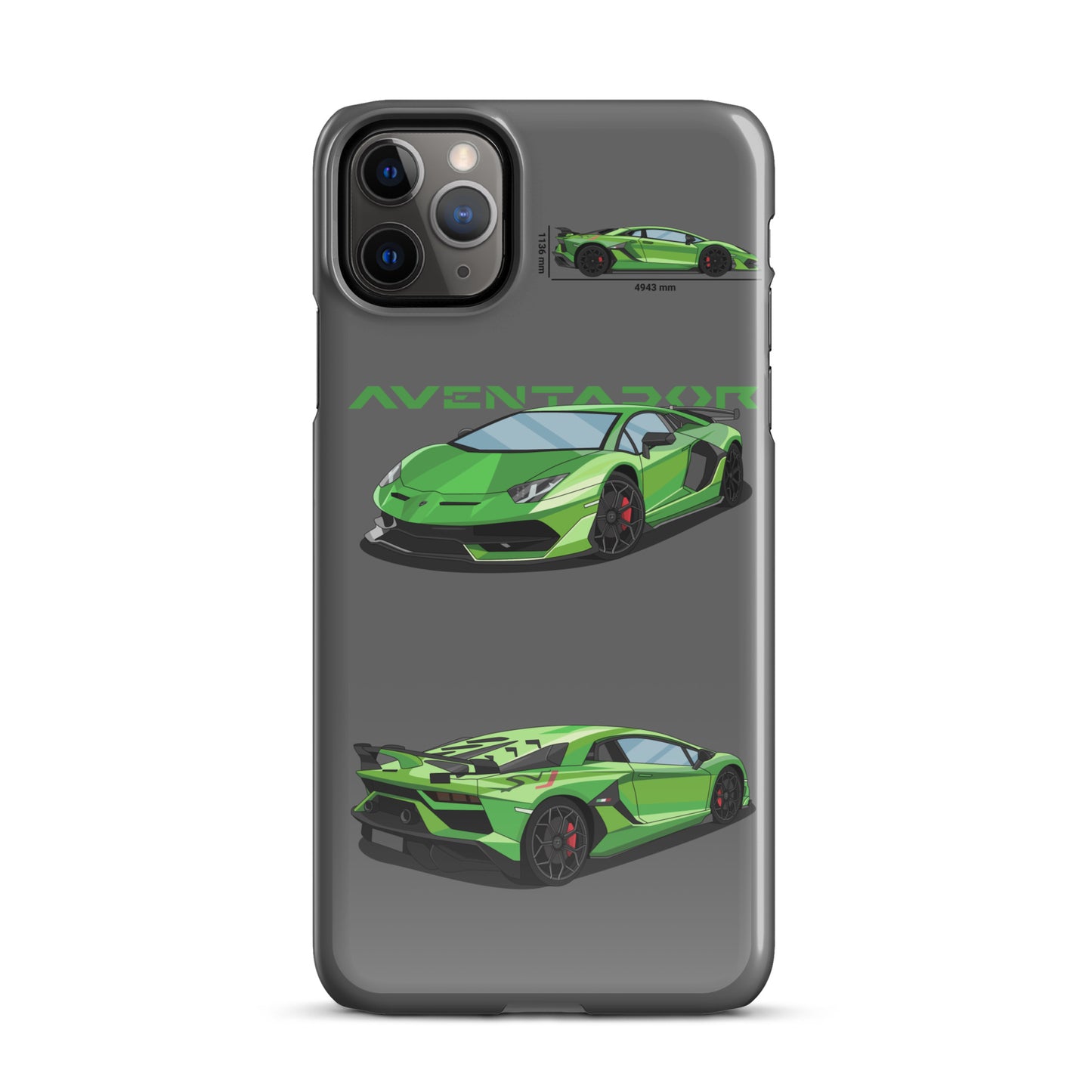 Lamborghini Aventador SVJ snap case for iPhone® (Grey)