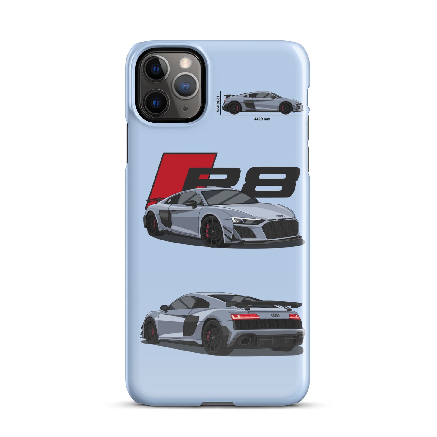 Audi R8 GT snap case for iPhone® (Baby Blue)