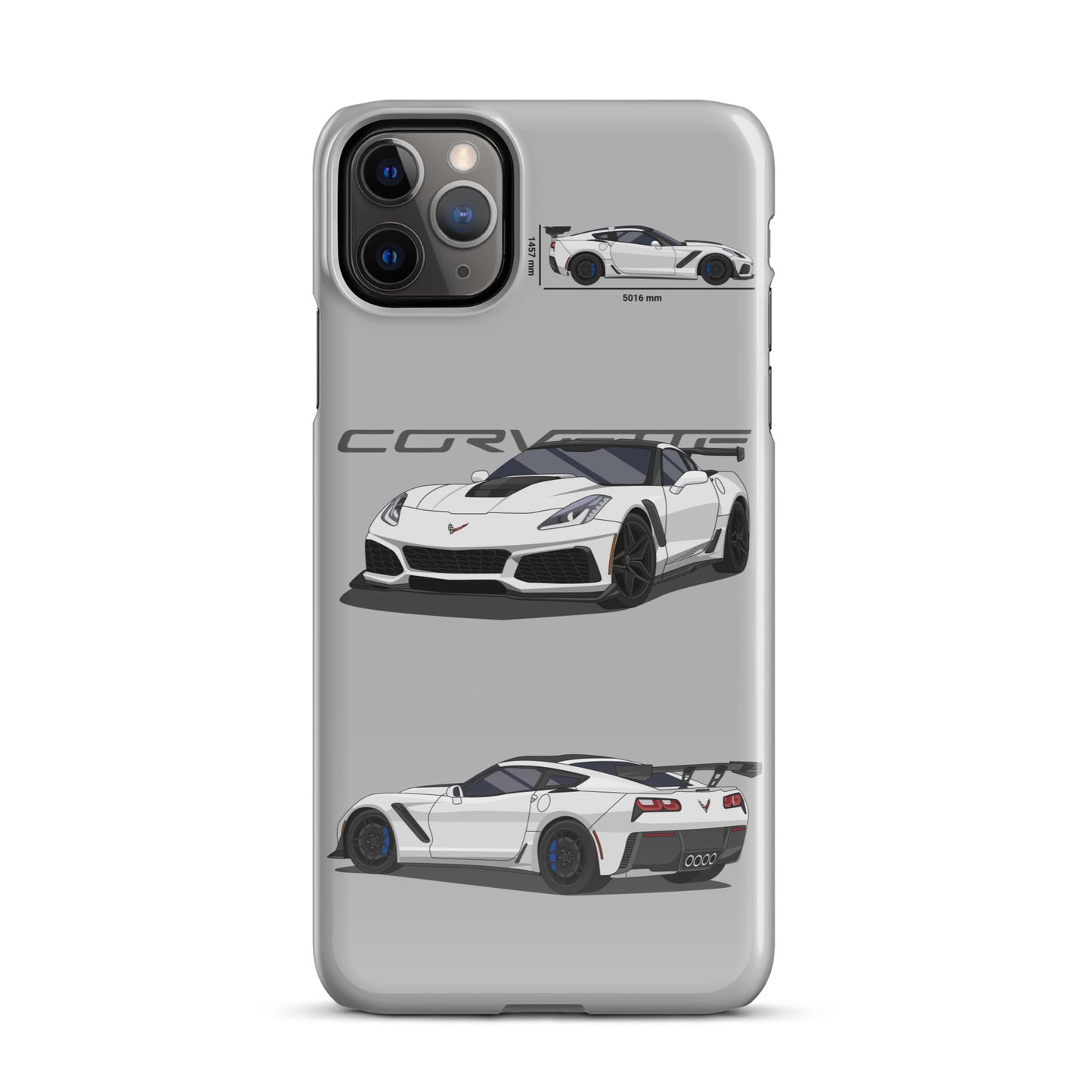 Corvette C7 ZR1 Snap case for iPhone® (Light Grey)