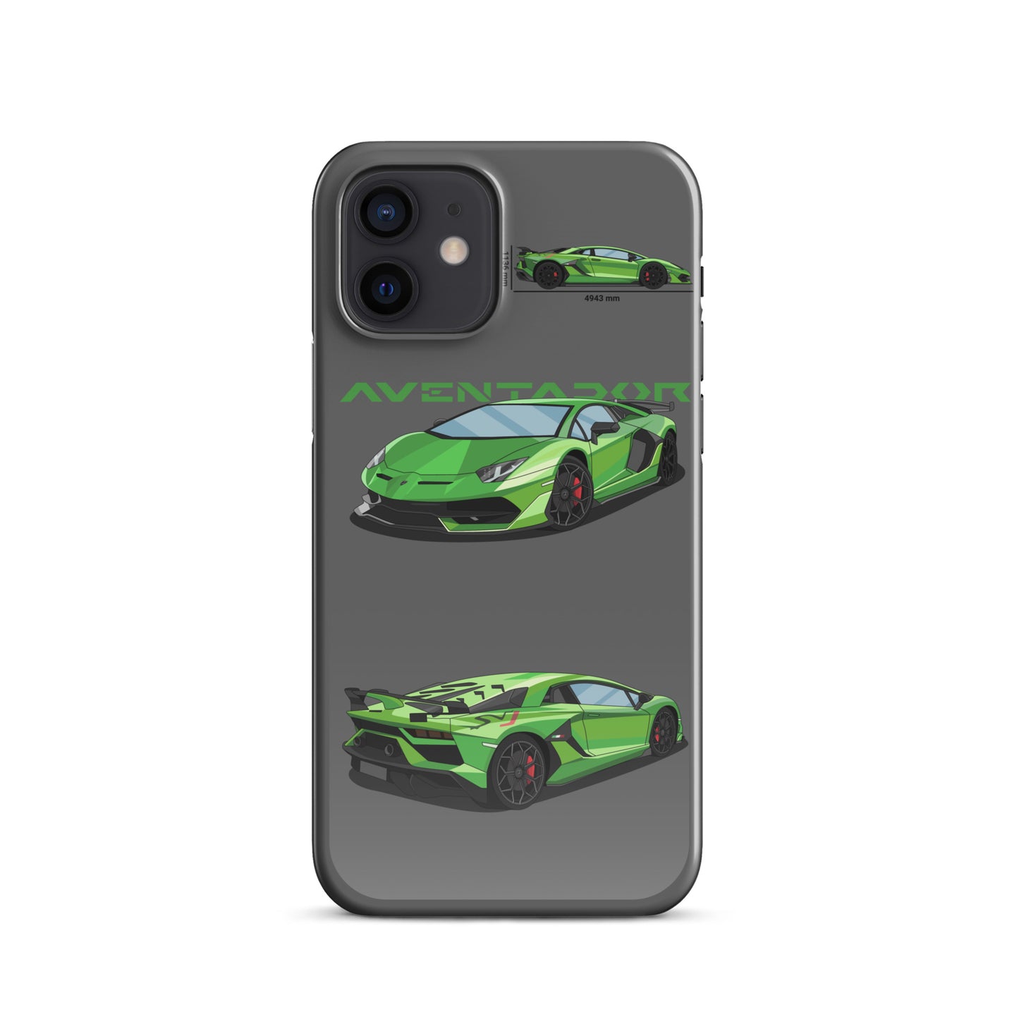 Lamborghini Aventador SVJ snap case for iPhone® (Grey)