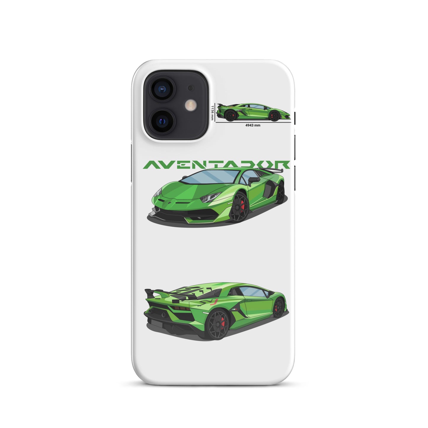 Lamborghini Aventador SVJ snap case for iPhone® (White)