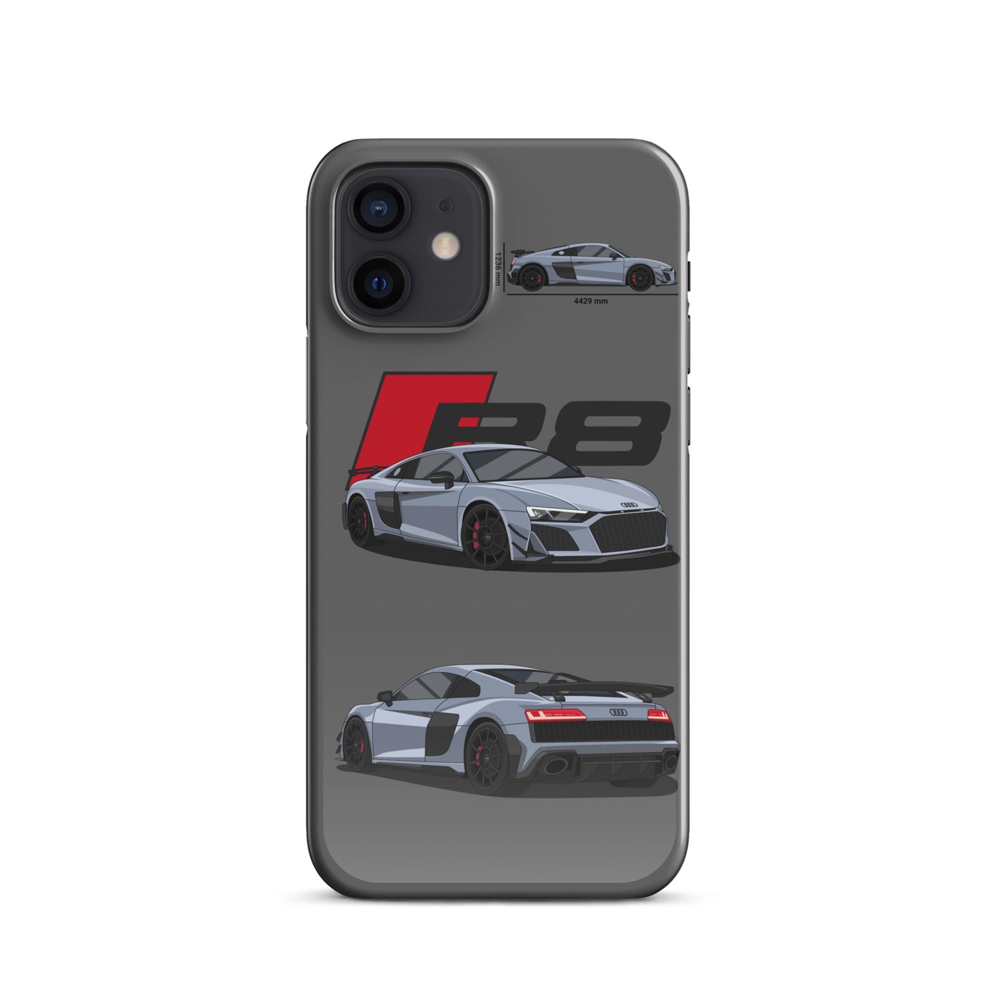 Audi R8 GT snap case for iPhone® (Grey)