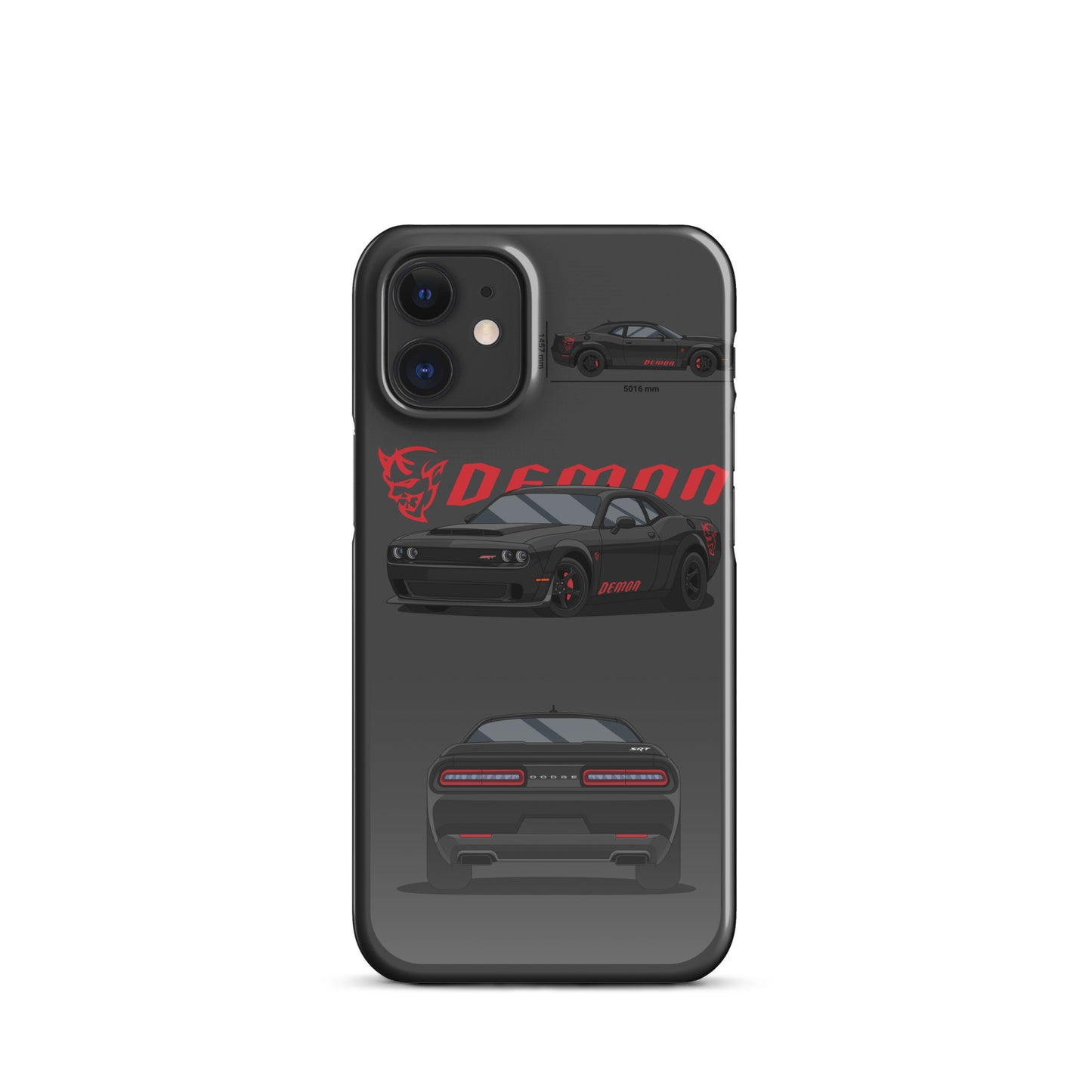 Dodge SRT Demon 170 snap case for iPhone® (Dark Grey)