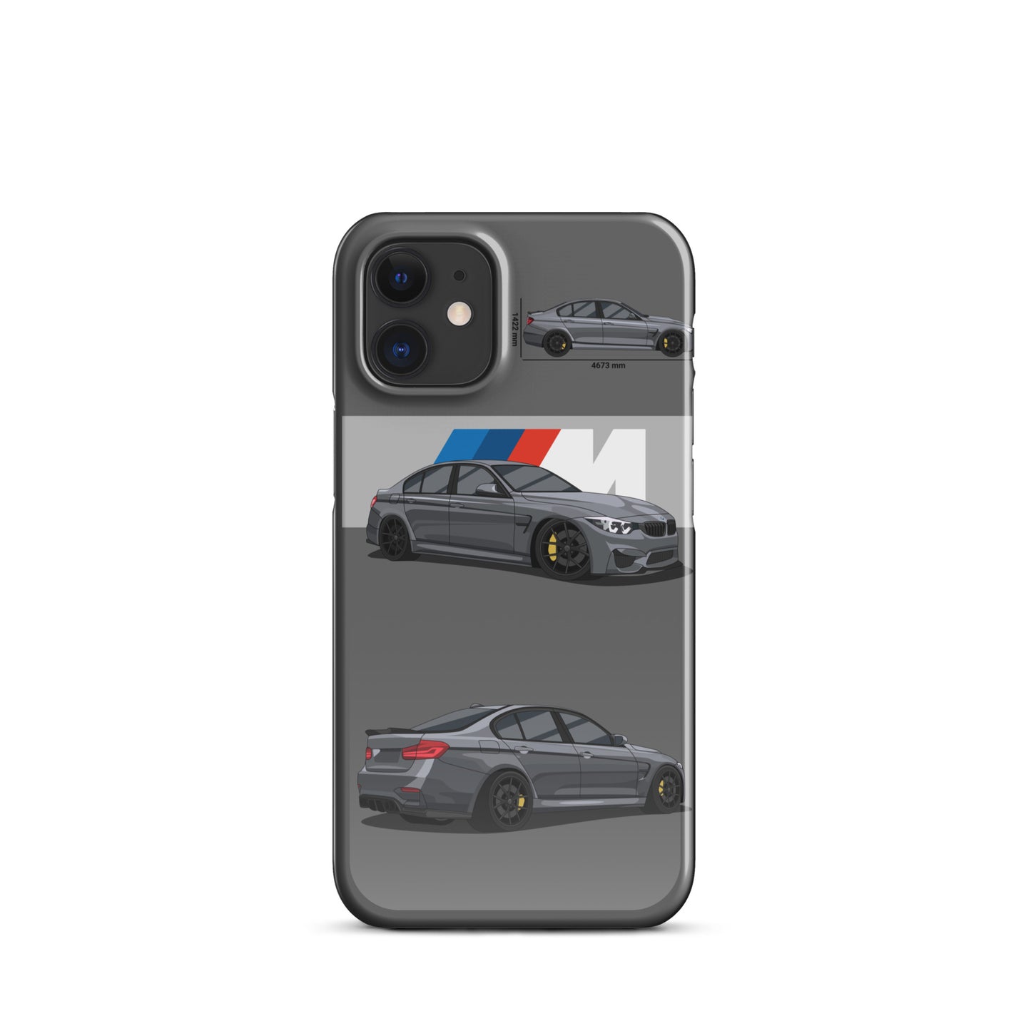 BMW M3 F80 snap case for iPhone® (Grey)