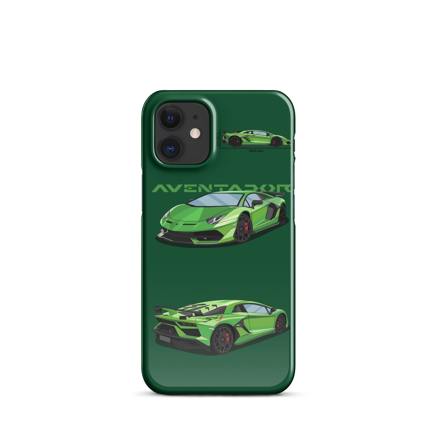 Lamborghini Aventador SVJ snap case for iPhone® (Green)