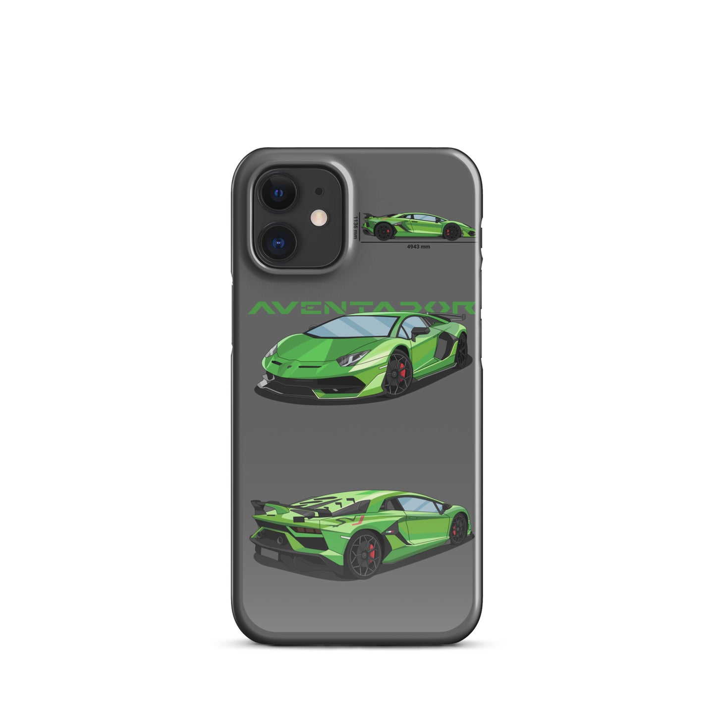 Lamborghini Aventador SVJ snap case for iPhone® (Grey)