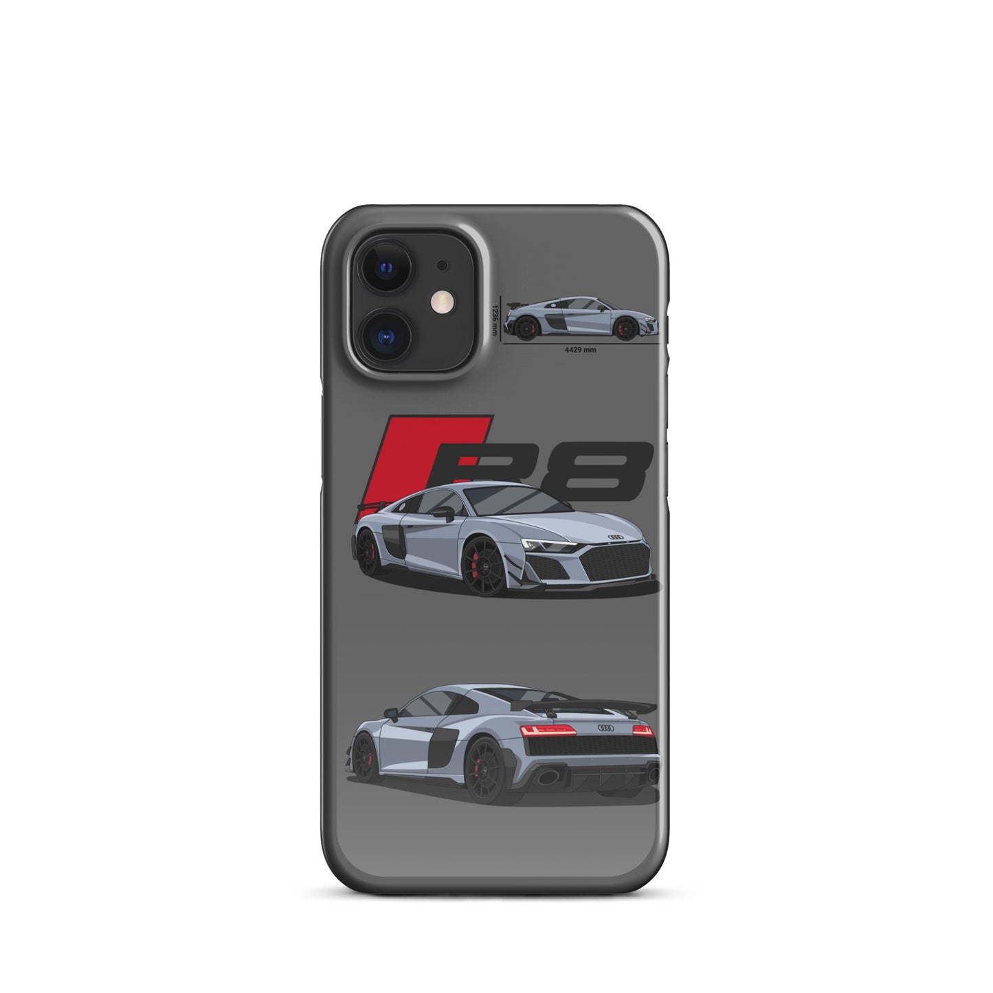 Audi R8 GT snap case for iPhone® (Grey)