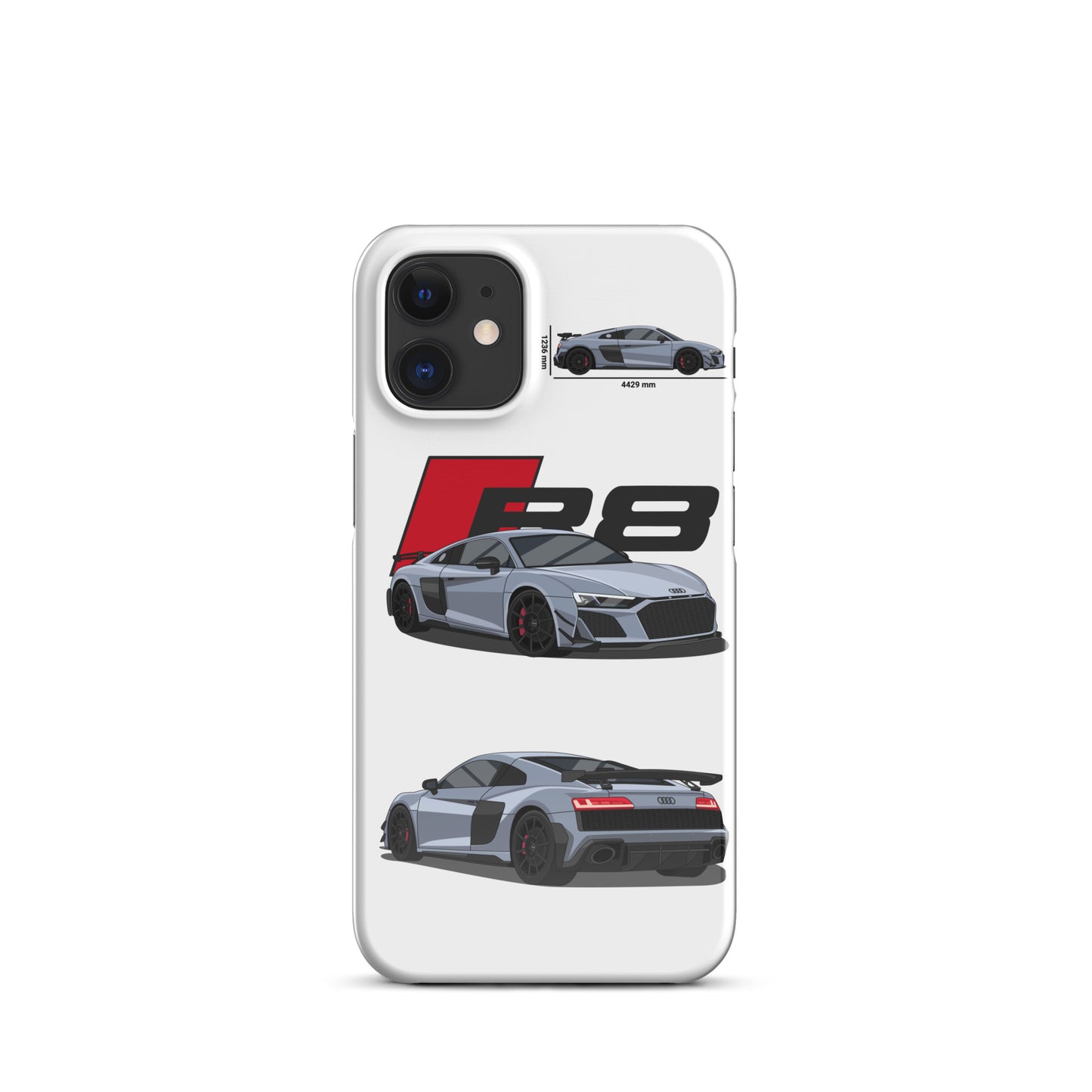 Audi R8 GT snap case for iPhone® (White)