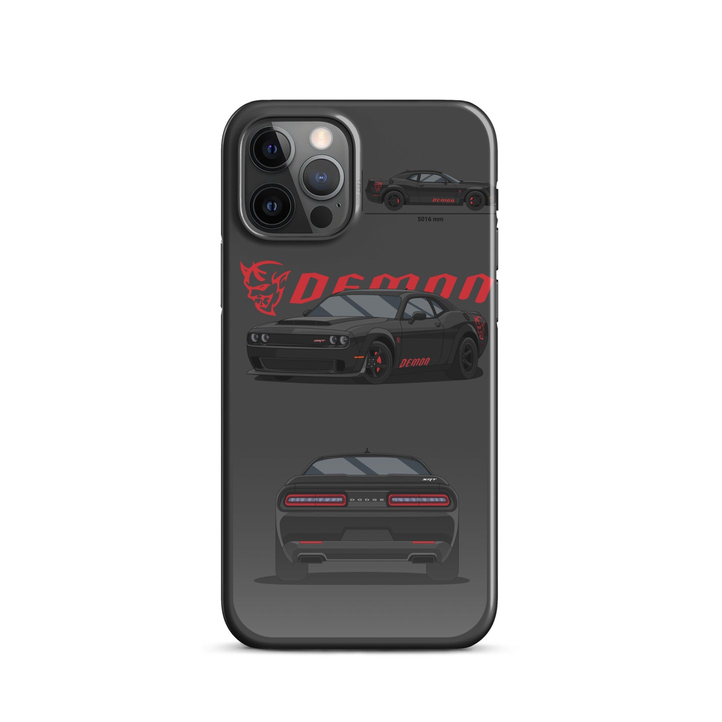 Dodge SRT Demon 170 snap case for iPhone® (Dark Grey)