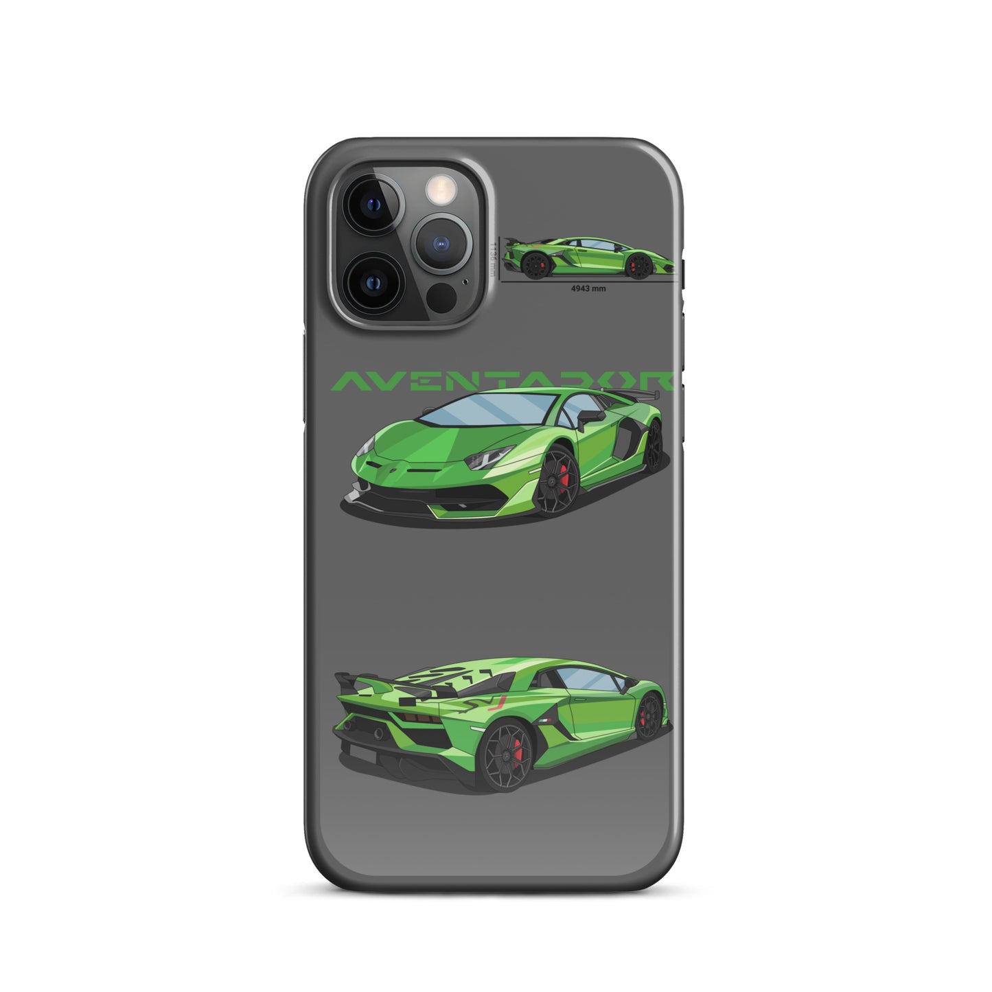 Lamborghini Aventador SVJ snap case for iPhone® (Grey)