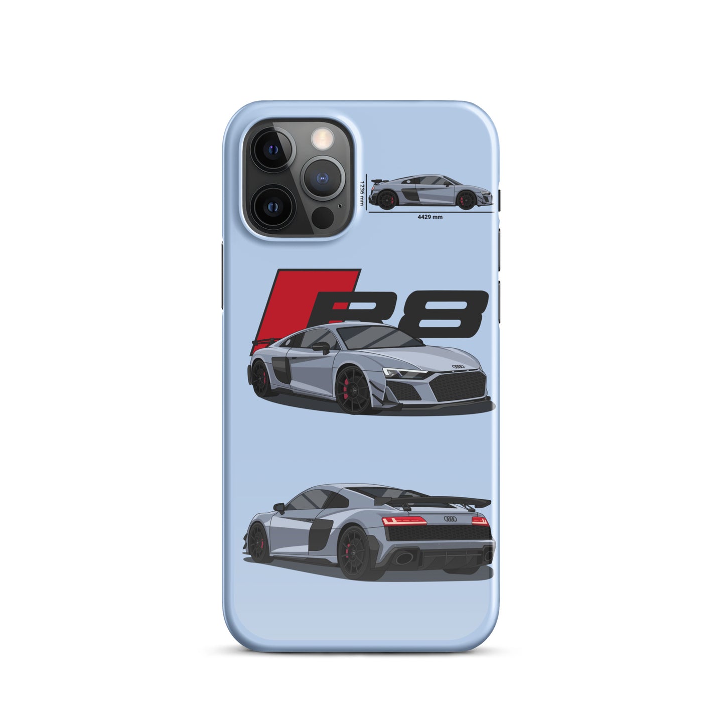 Audi R8 GT snap case for iPhone® (Baby Blue)