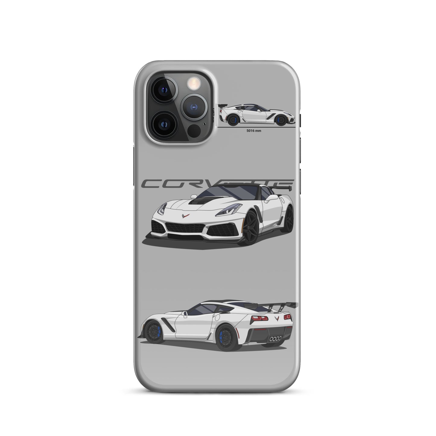 Corvette C7 ZR1 Snap case for iPhone® (Light Grey)