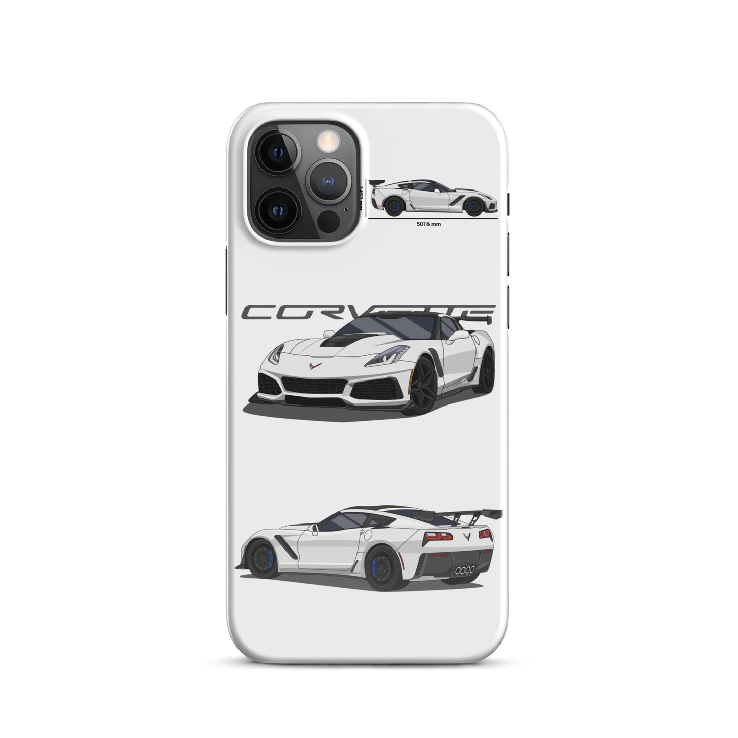 Corvette C7 ZR1 Snap case for iPhone® (White)