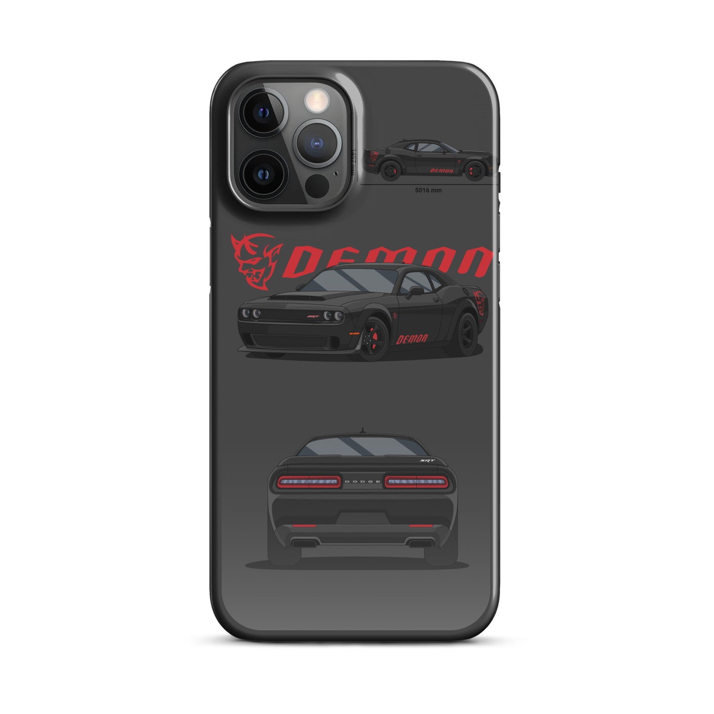 Dodge SRT Demon 170 snap case for iPhone® (Dark Grey)