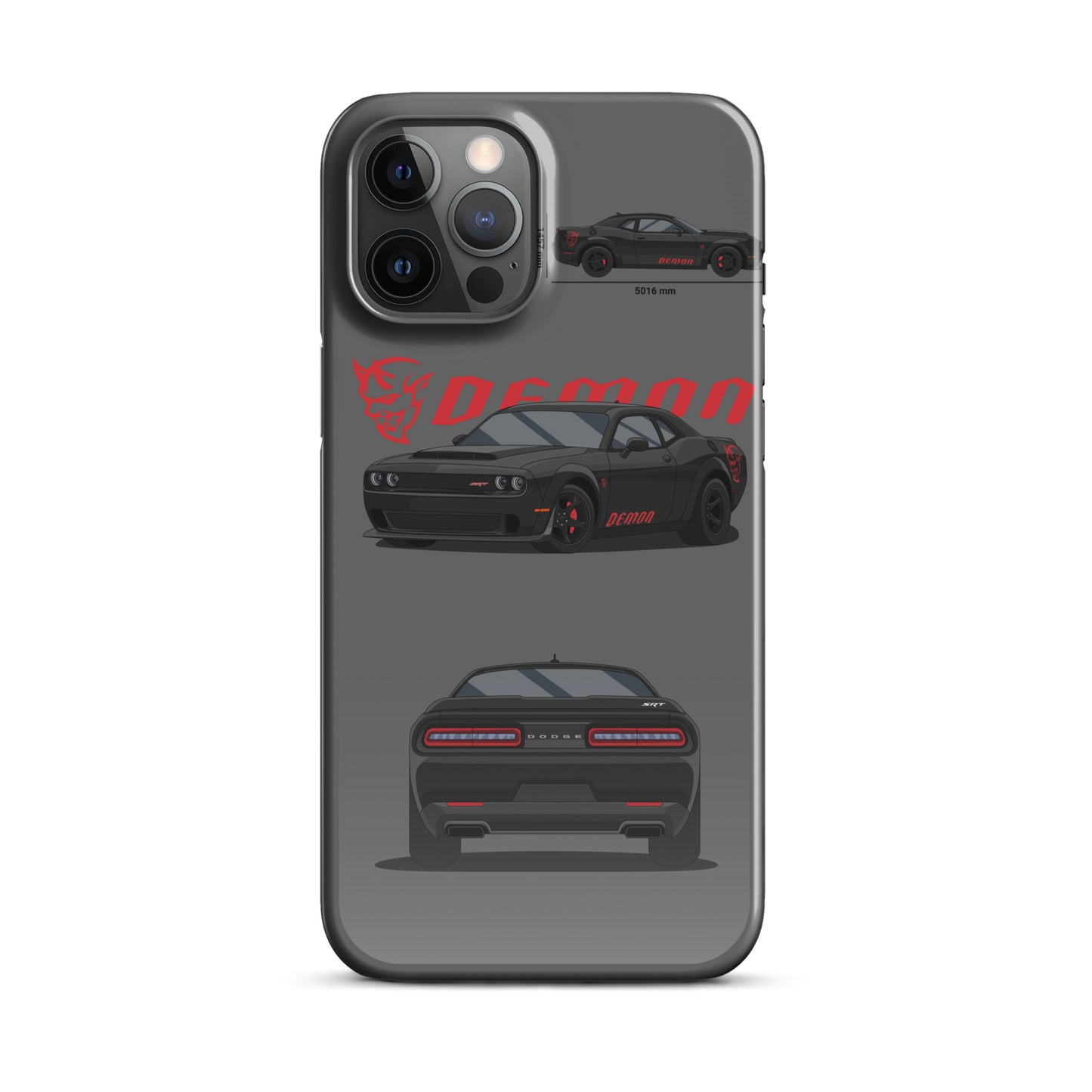 Dodge SRT Demon 170 snap case for iPhone® (Grey)