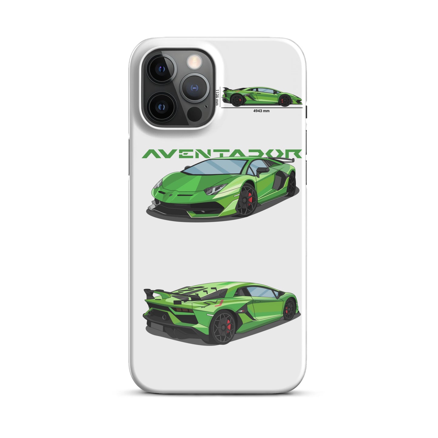 Lamborghini Aventador SVJ snap case for iPhone® (White)