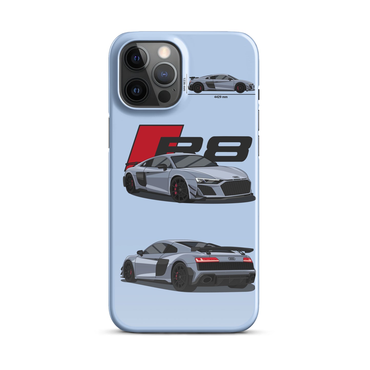 Audi R8 GT snap case for iPhone® (Baby Blue)