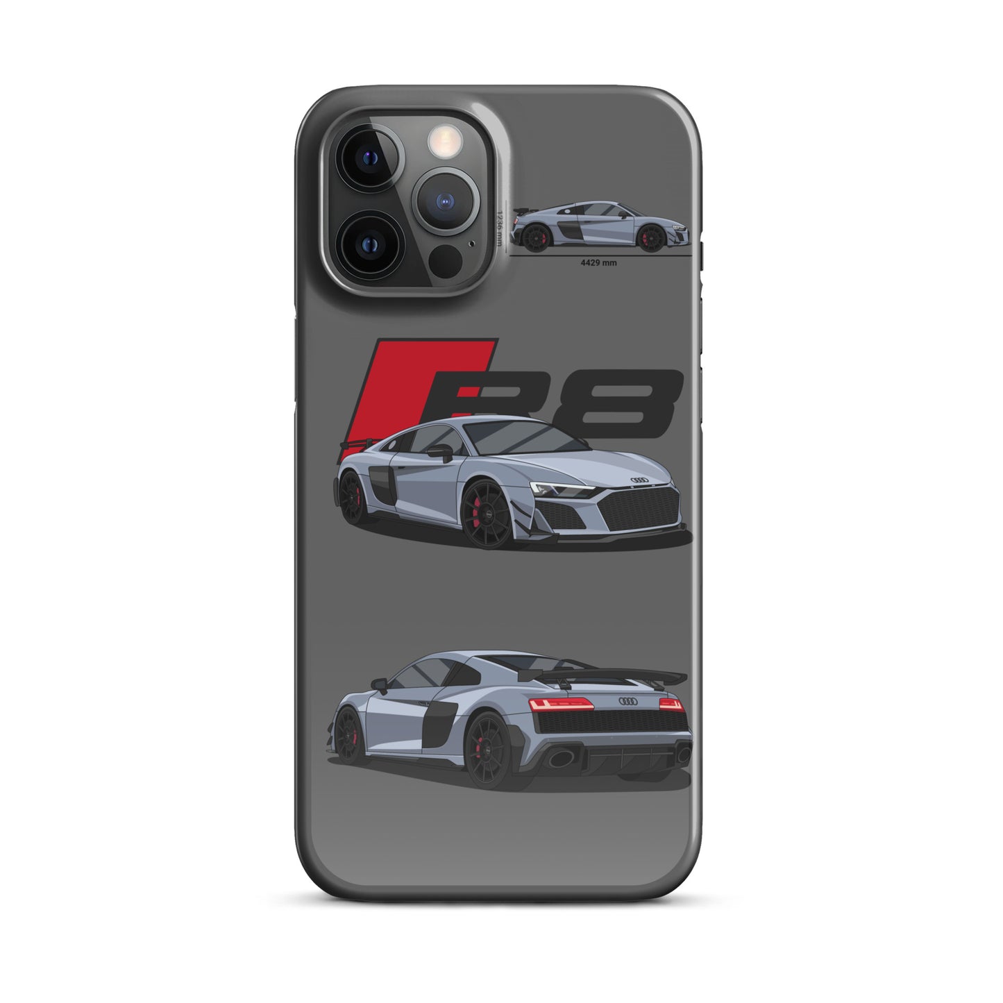 Audi R8 GT snap case for iPhone® (Grey)