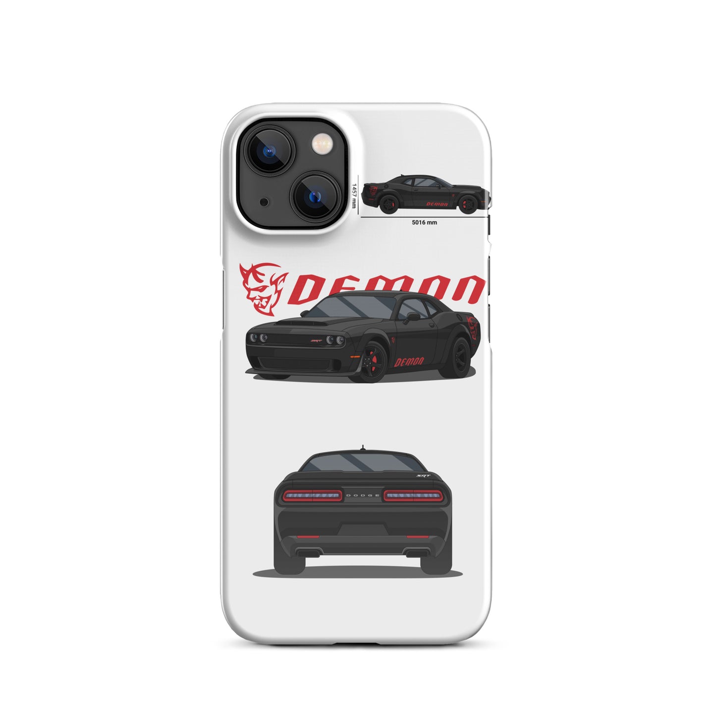 Dodge SRT Demon 170 snap case for iPhone® (White)