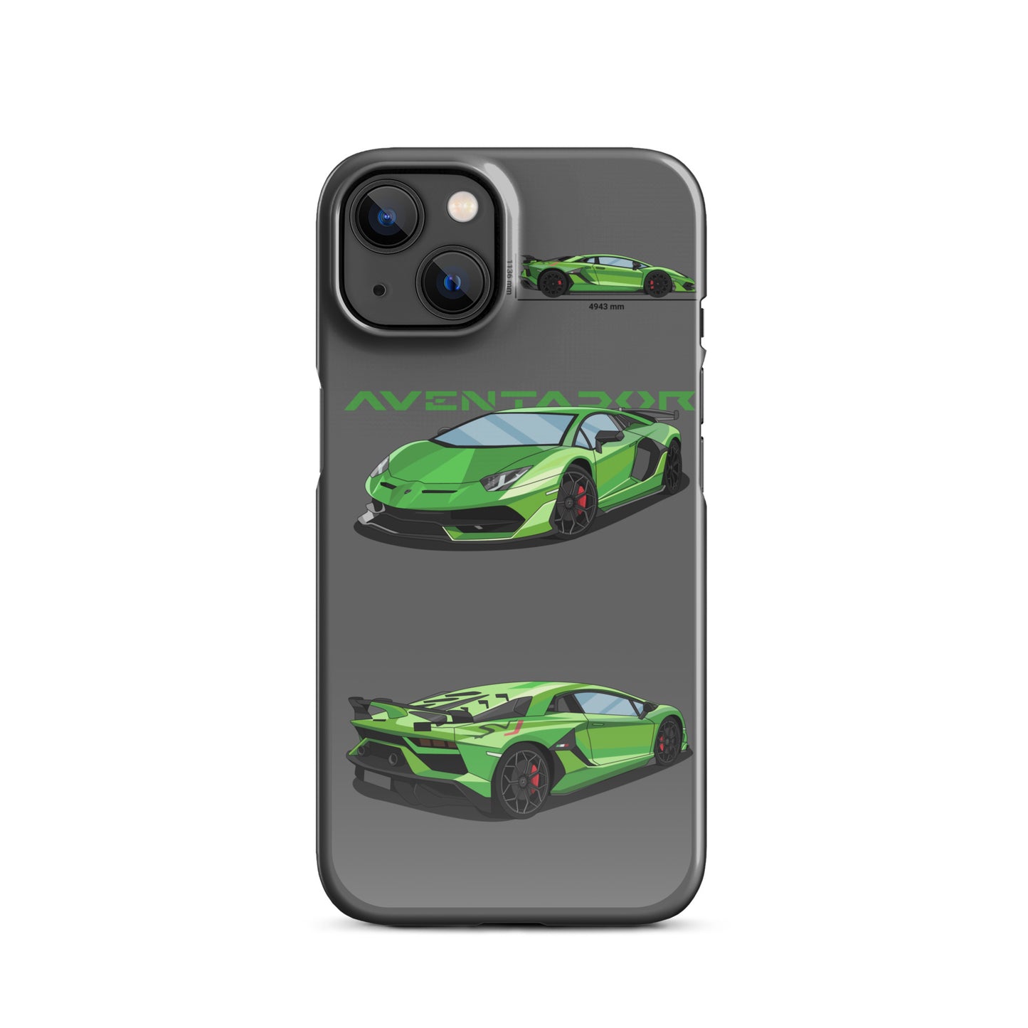 Lamborghini Aventador SVJ snap case for iPhone® (Grey)