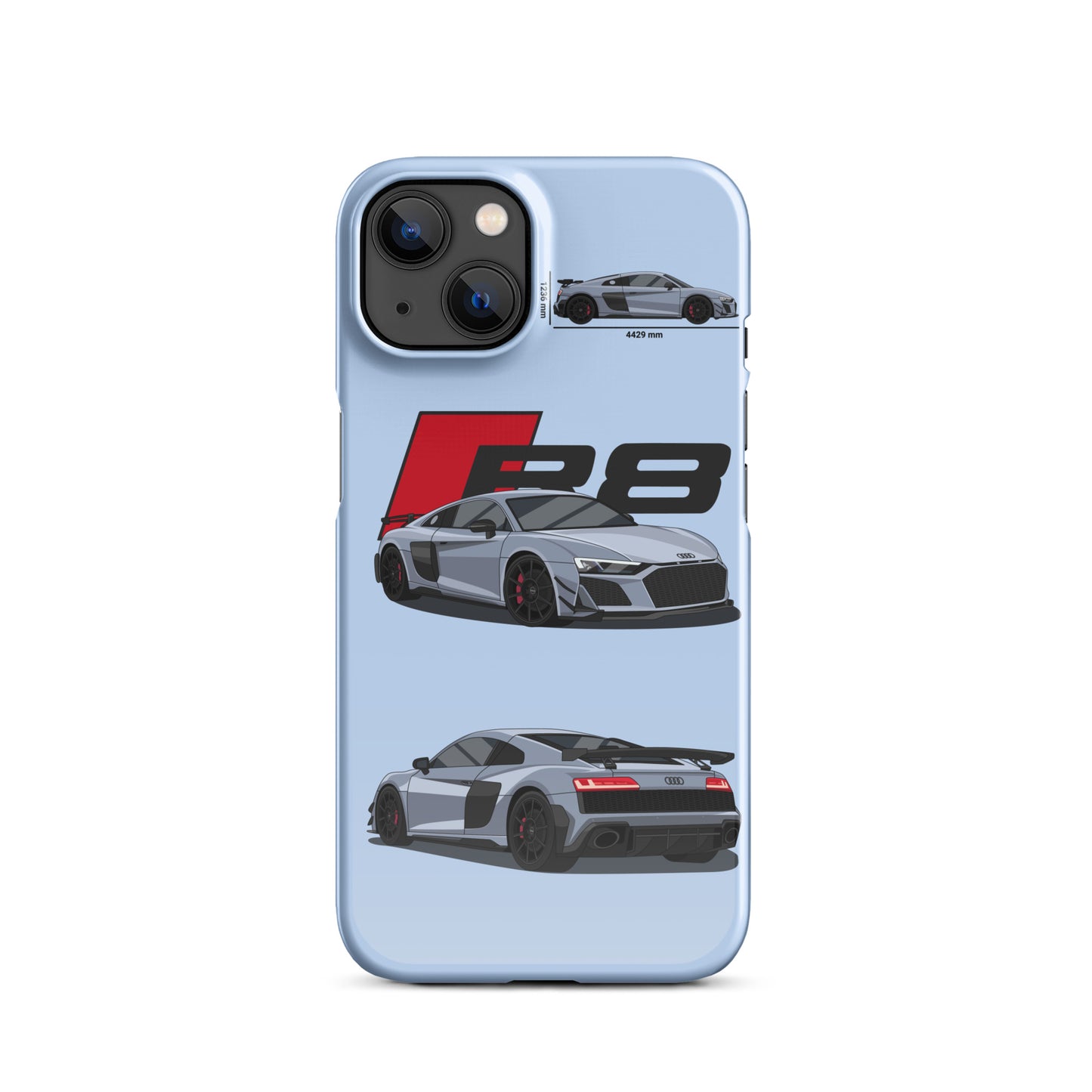 Audi R8 GT snap case for iPhone® (Baby Blue)