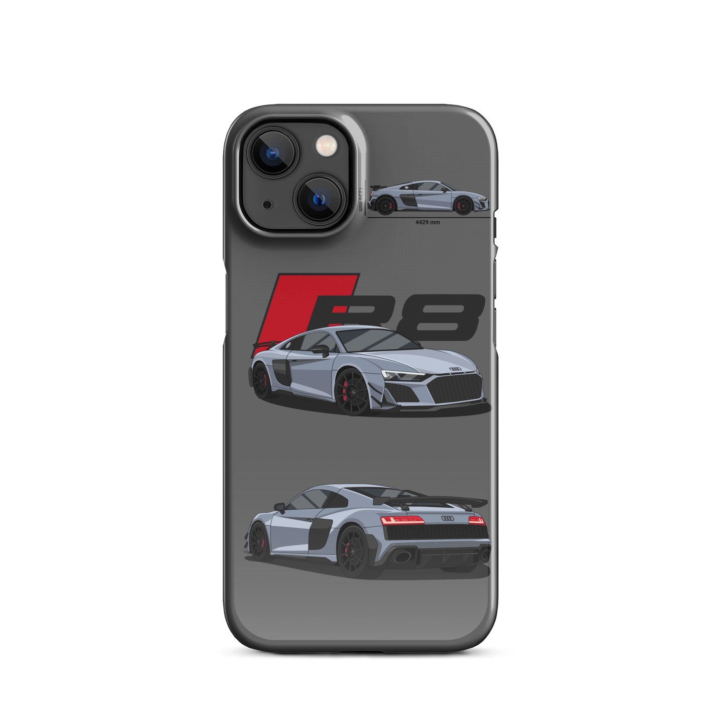 Audi R8 GT snap case for iPhone® (Grey)