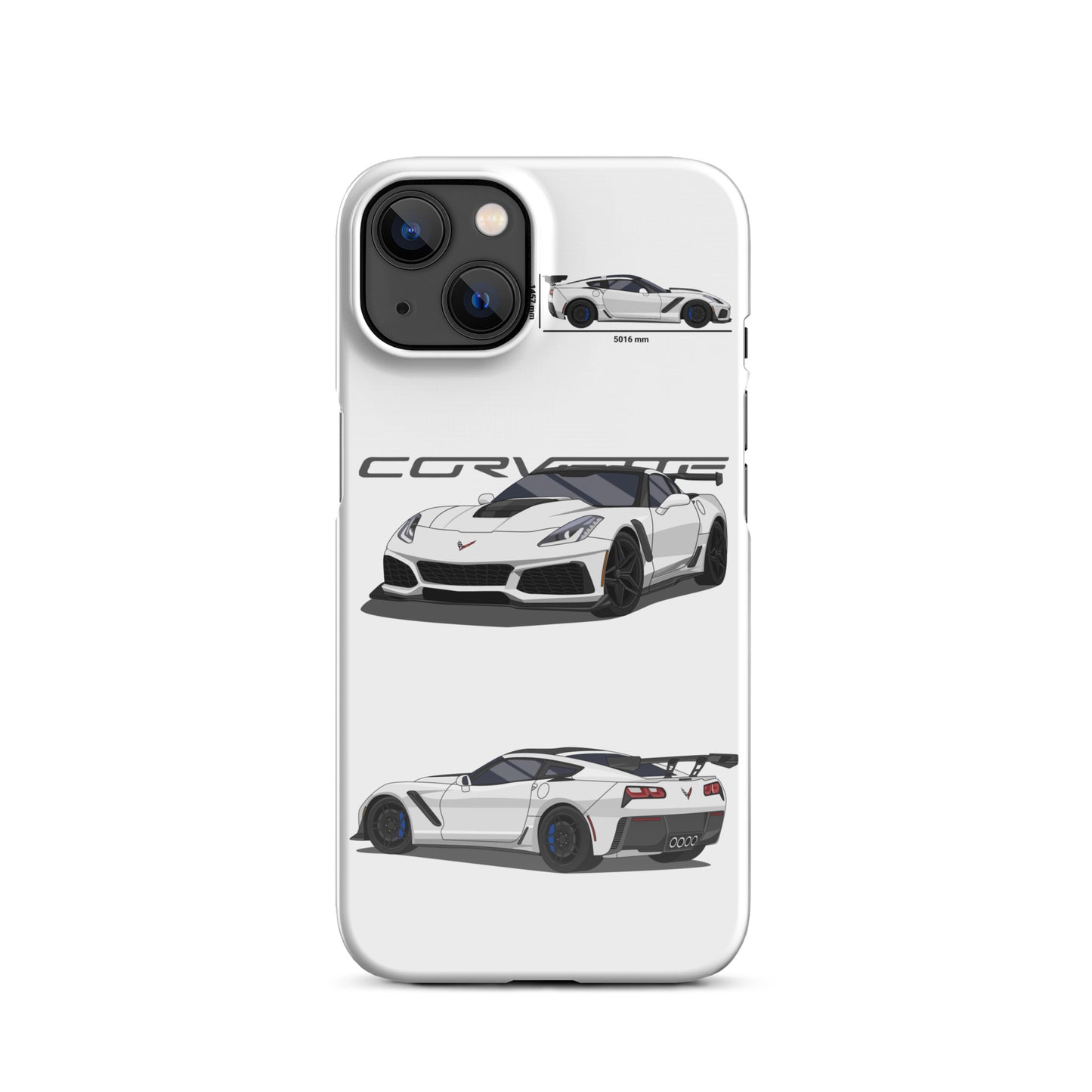 Corvette C7 ZR1 Snap case for iPhone® (White)