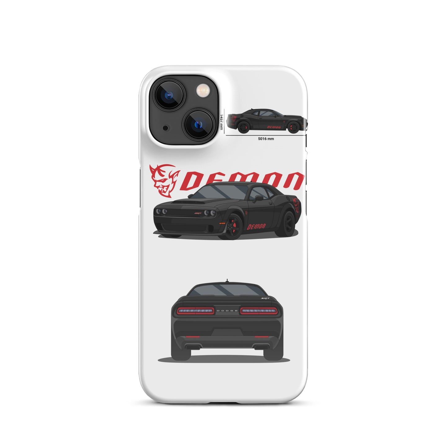 Dodge SRT Demon 170 snap case for iPhone® (White)