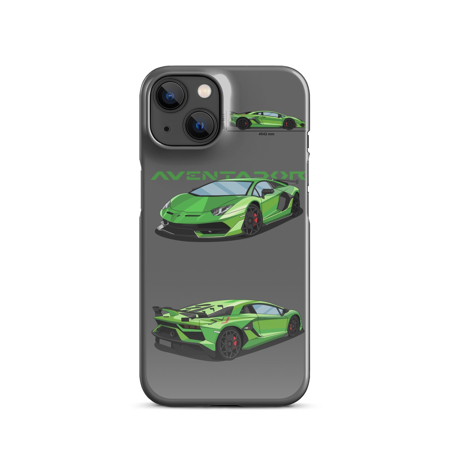 Lamborghini Aventador SVJ snap case for iPhone® (Grey)