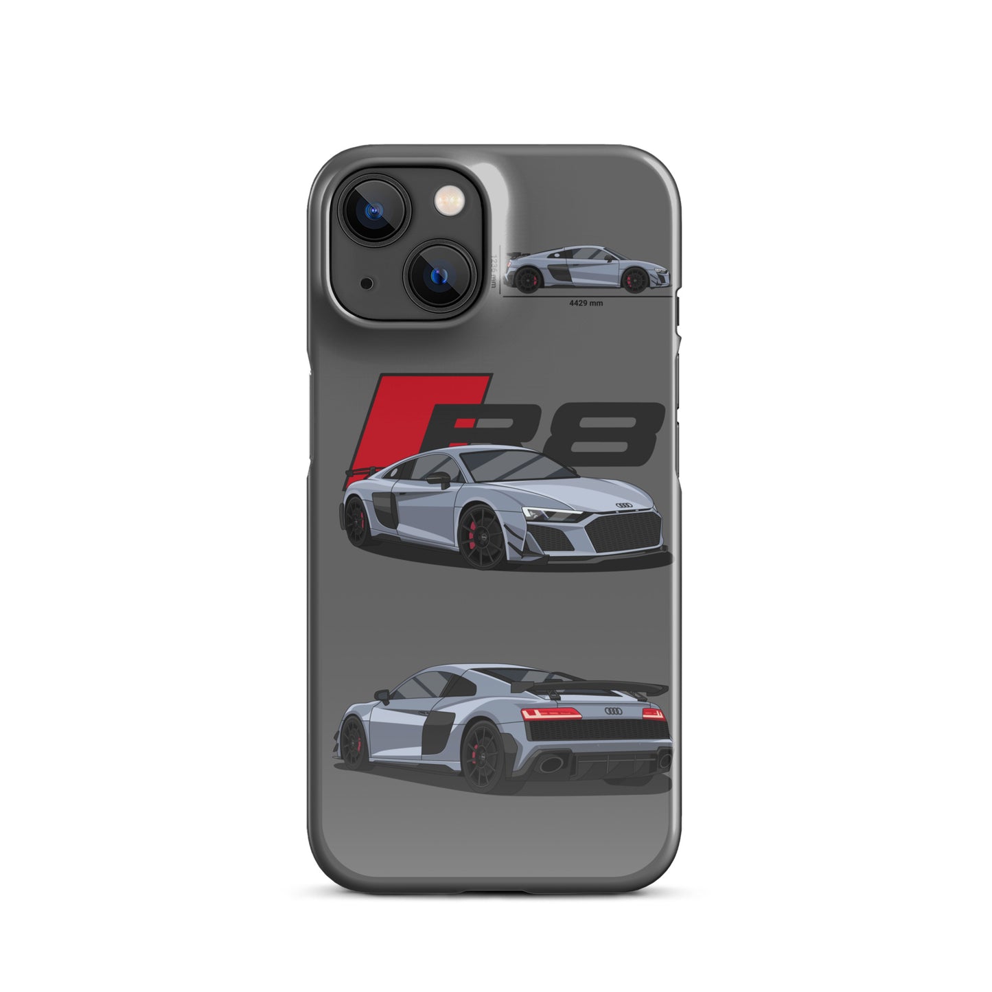 Audi R8 GT snap case for iPhone® (Grey)