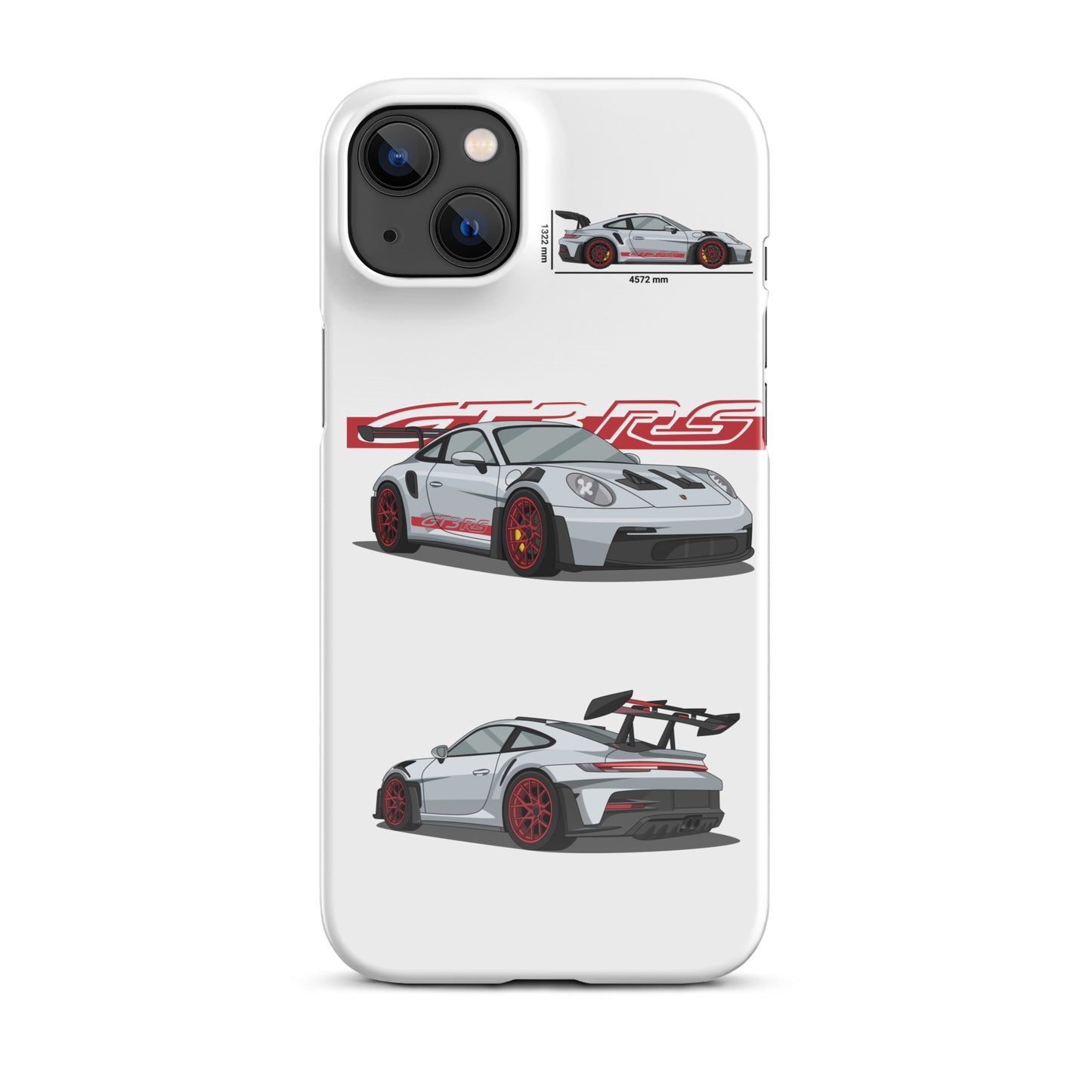 Porsche 911 GT3 RS snap case for iPhone® (White)